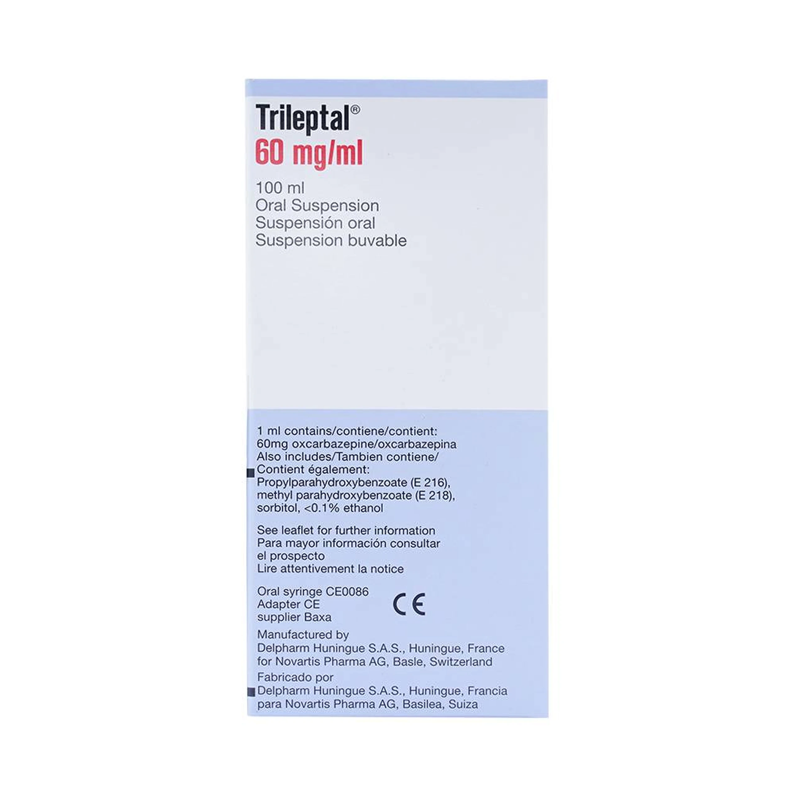 Thuốc Trileptal 60mg/ml Novartis điều trị các cơn động kinh (100ml)