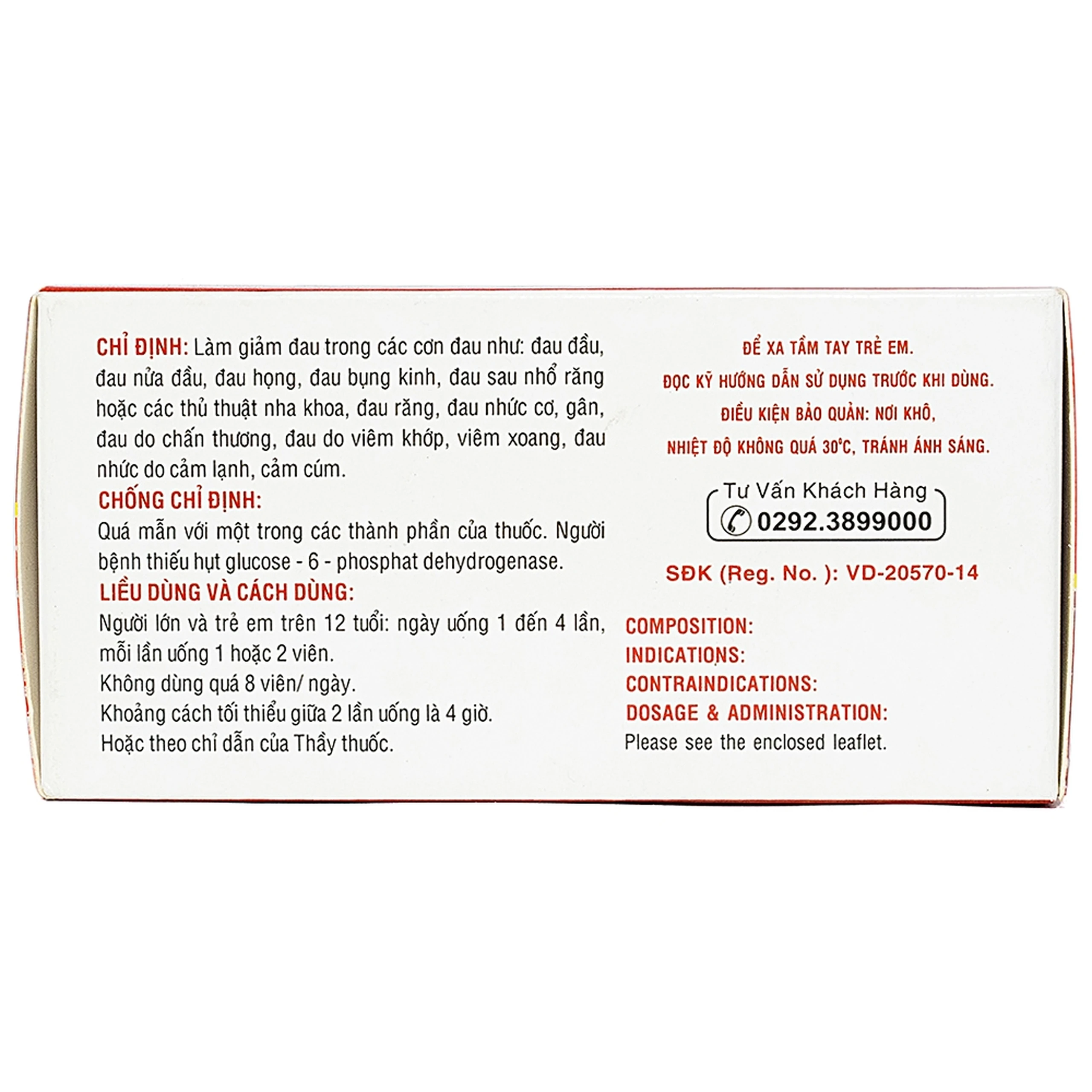 Thuốc Hapacol Extra DHG giảm đau đầu, đau nửa đầu (10 vỉ x 10 viên)