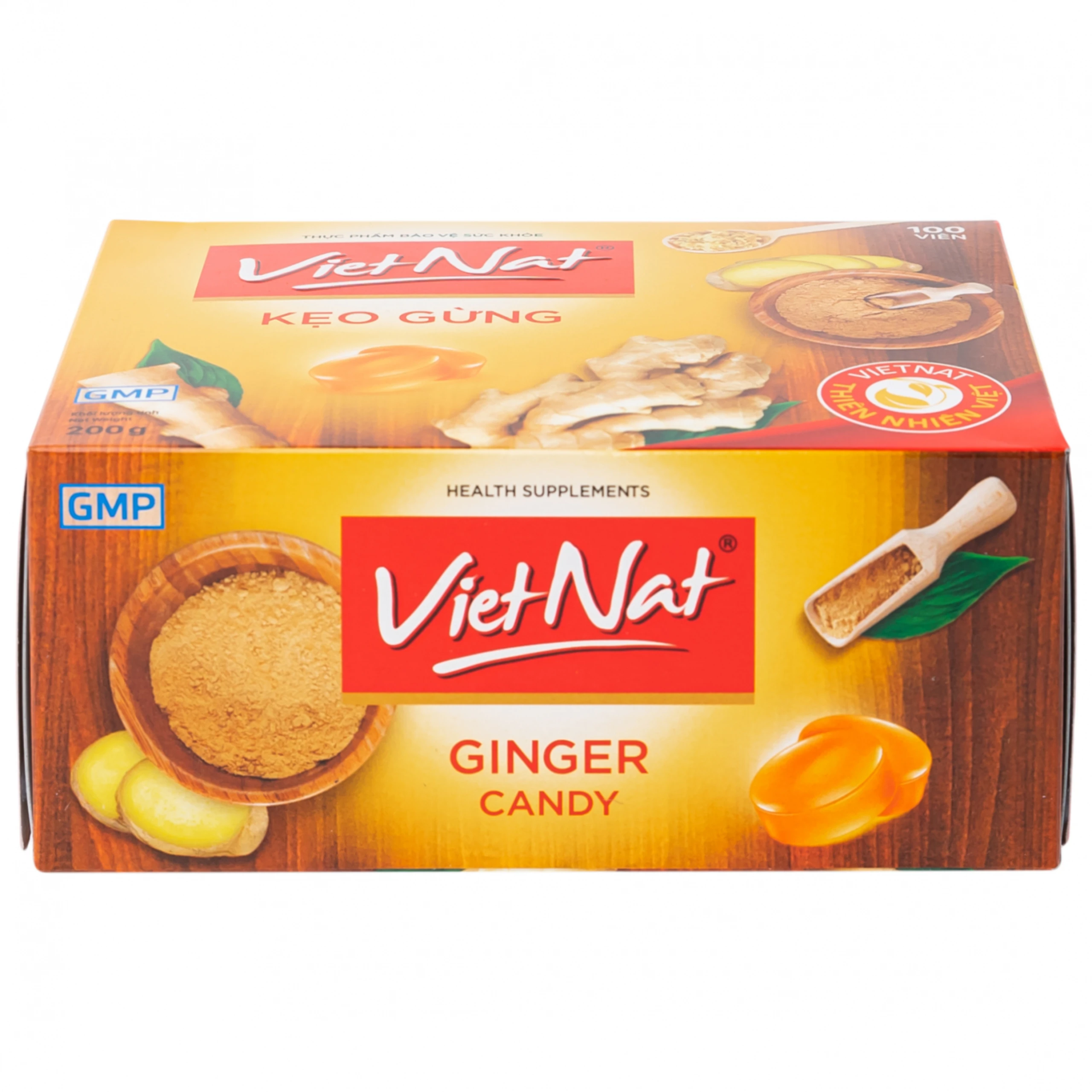 Kẹo Ngậm Ho Vị Gừng Vietnat (100 viên)