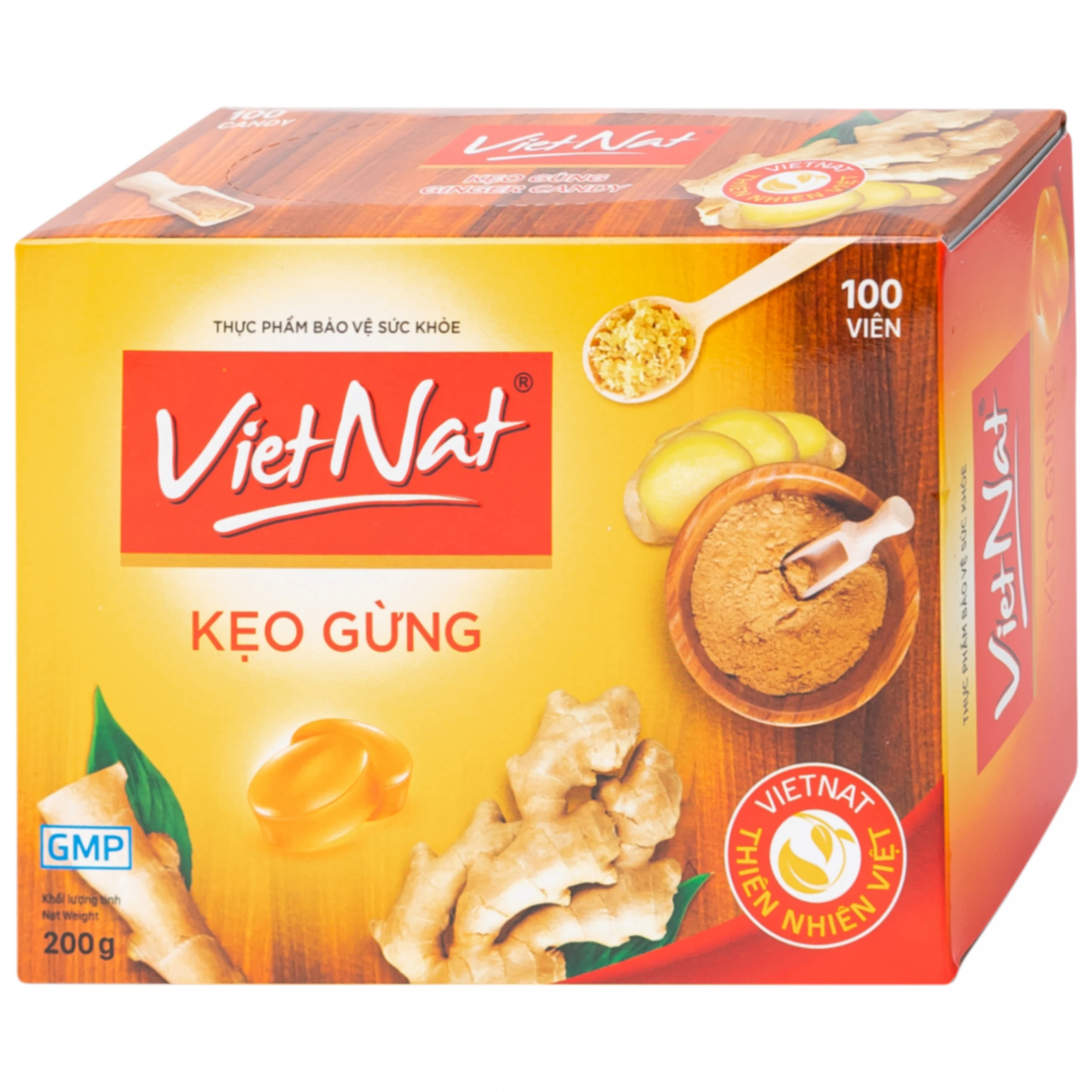 Kẹo Ngậm Ho Vị Gừng Vietnat (100 viên)