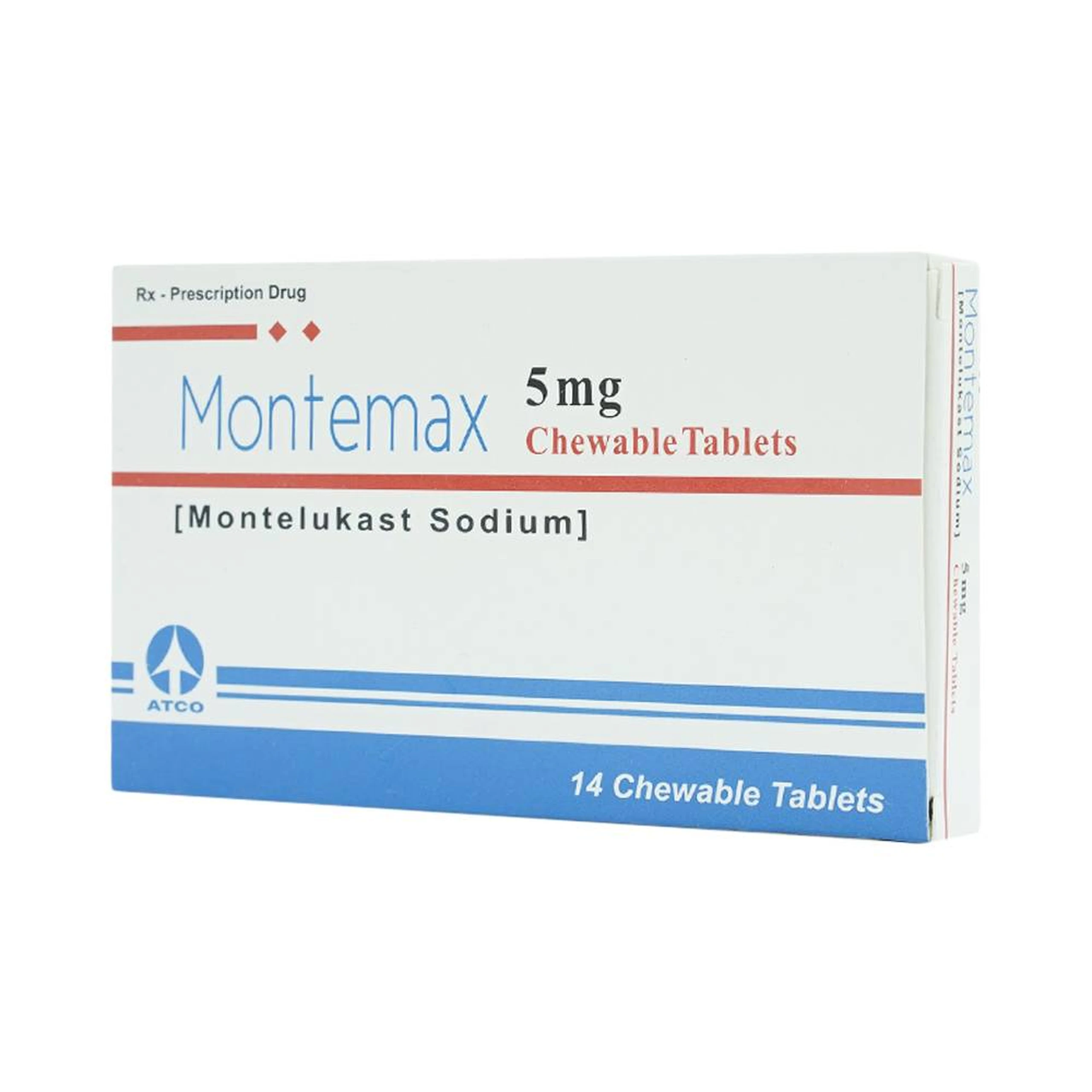 Viên nhai Montemax 5mg Atco điều trị hen suyễn mãn tính (1 vỉ x 14 viên)