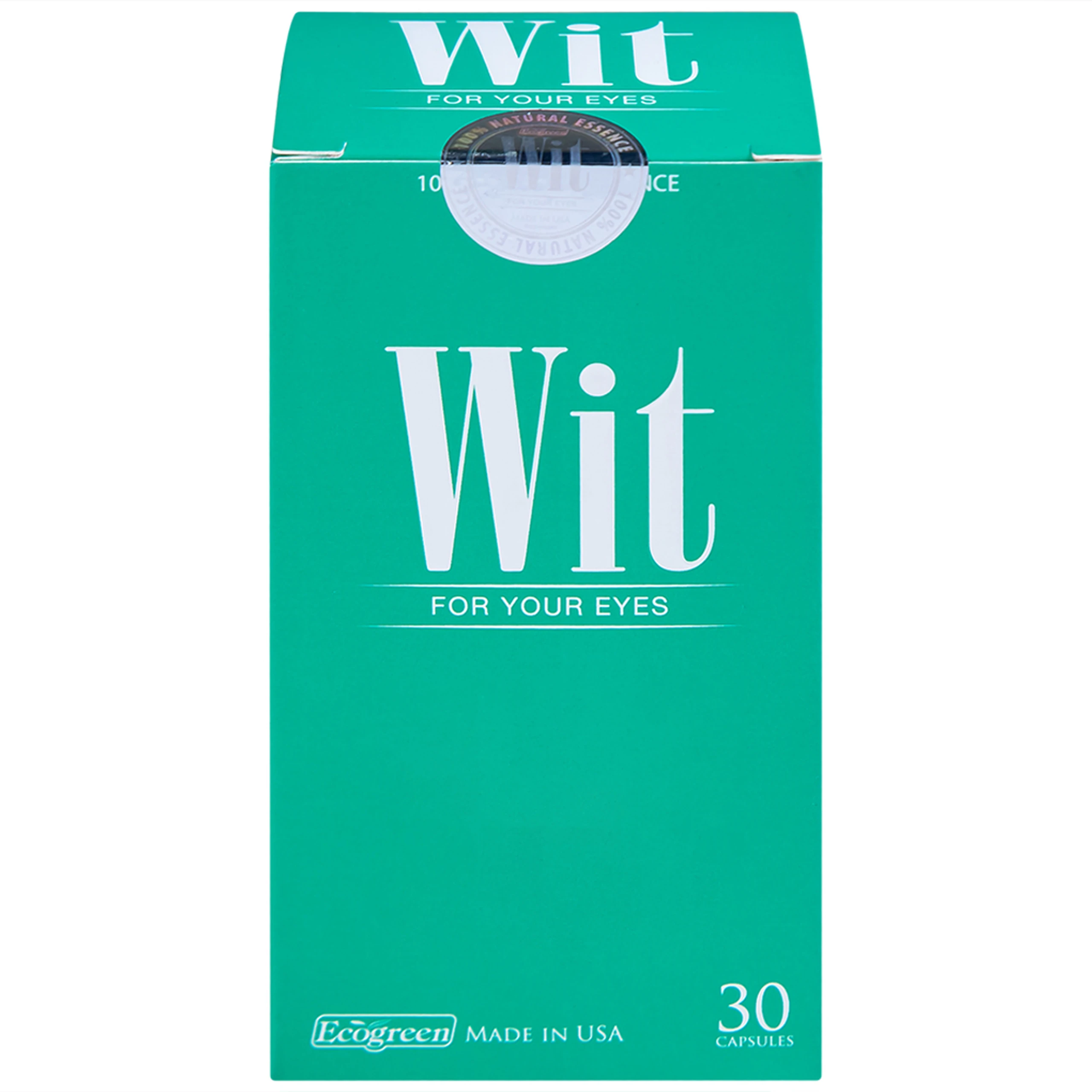 Viên uống tăng cường thị lực giảm mờ và nhòe mắt WIT For Your Eyes (30 viên)