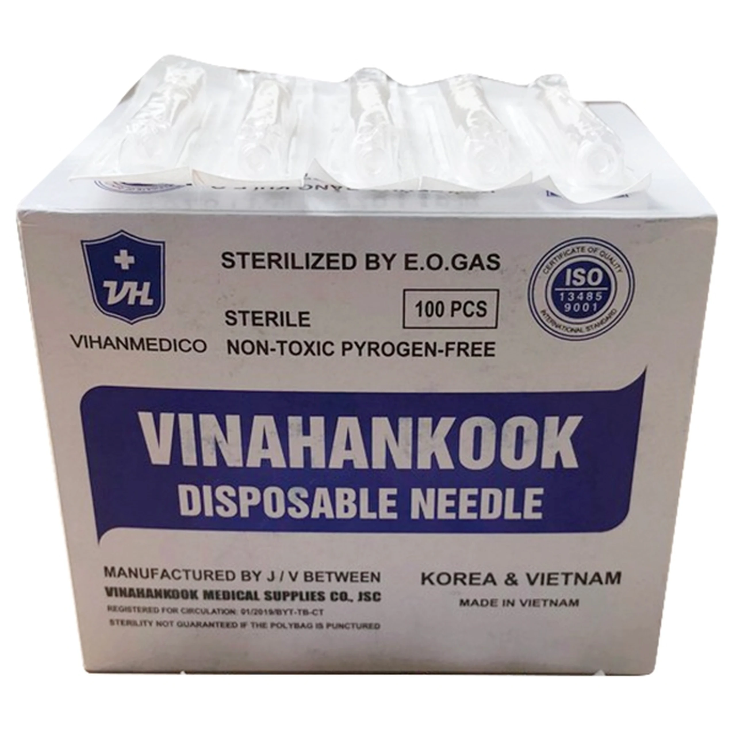 Đầu kim 26G Vinahankook vô trùng, dùng một lần (100 cái)