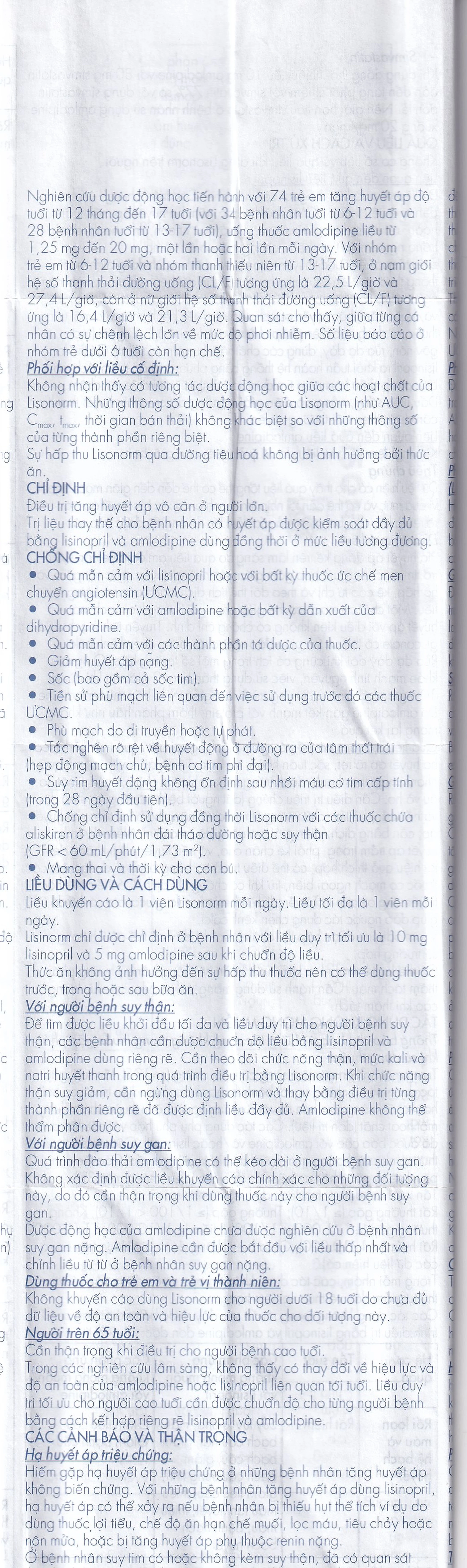 Viên nén Lisonorm Gedeon điều trị tăng huyết áp vô căn (3 vỉ x 10 viên)