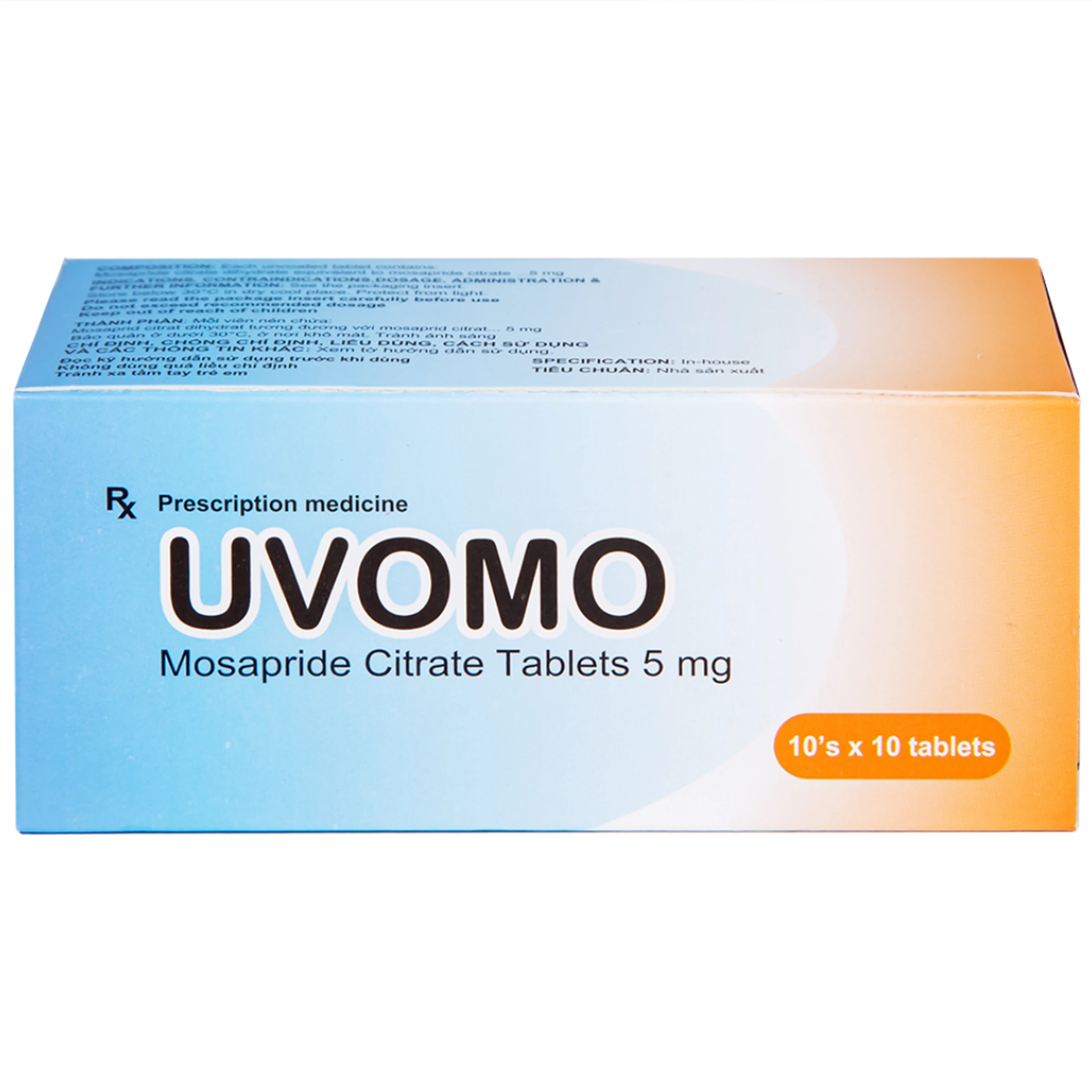 Thuốc Uvomo Saga điều trị rối loạn tiêu hóa (10 vỉ x 10 viên)