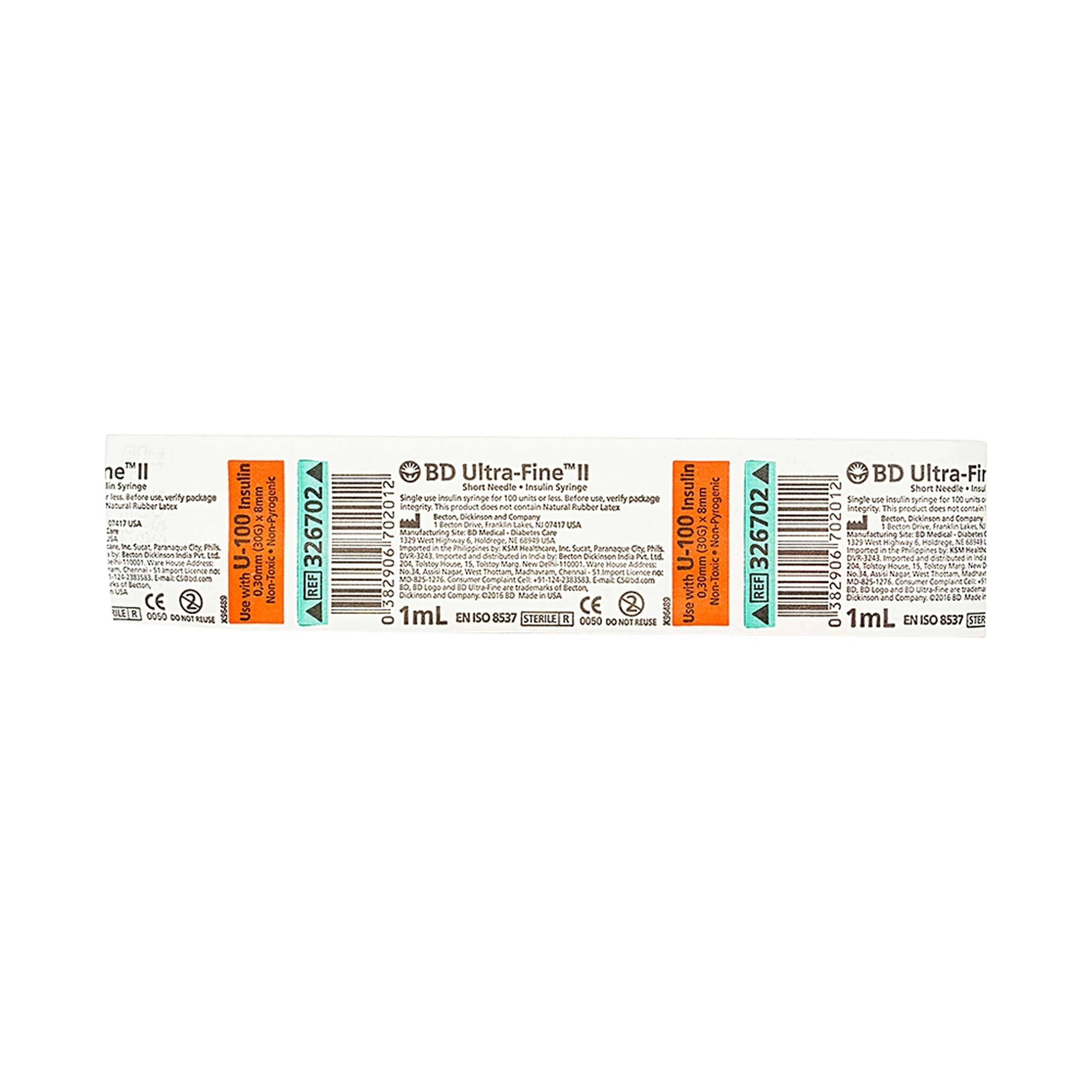 Bơm tiêm tiểu đường 1cc BD Ultra Fine II Becton (100 cái)