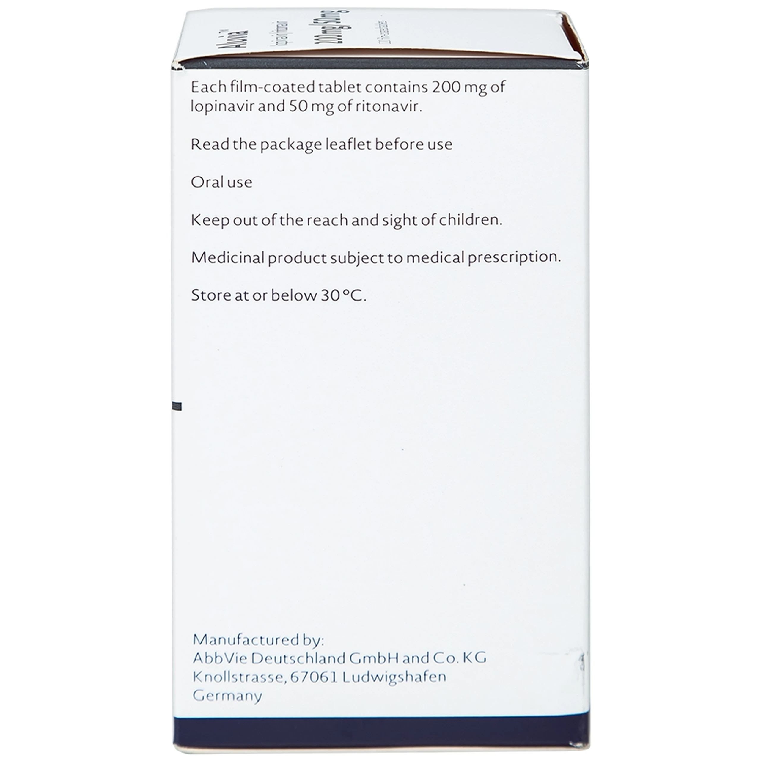 Thuốc Aluvia 200mg/50mg Abbott hỗ trợ điều trị nhiễm HIV-1 (120 viên)