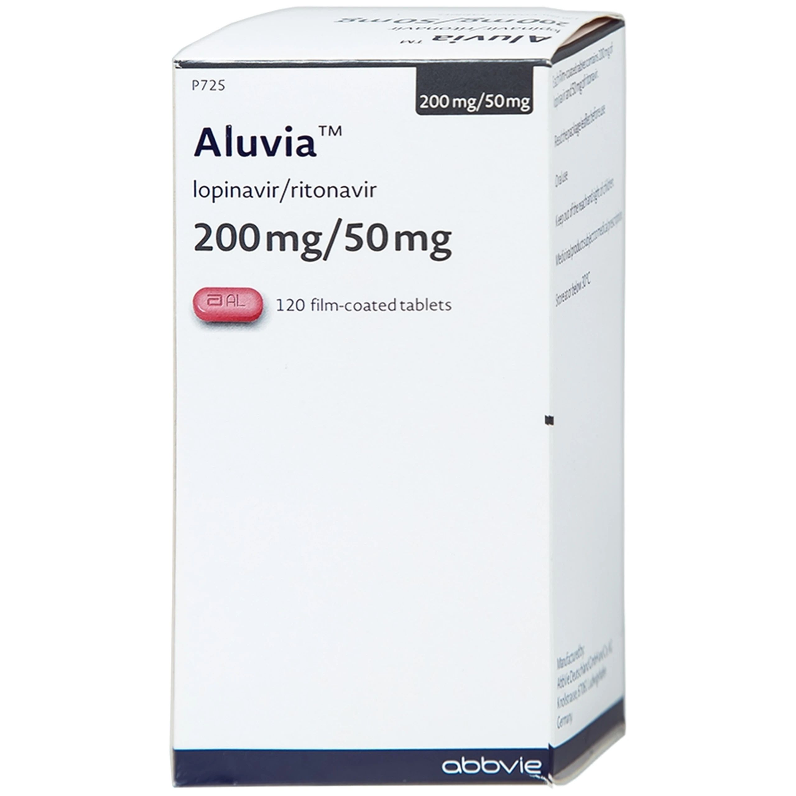 Thuốc Aluvia 200mg/50mg Abbott hỗ trợ điều trị nhiễm HIV-1 (120 viên)