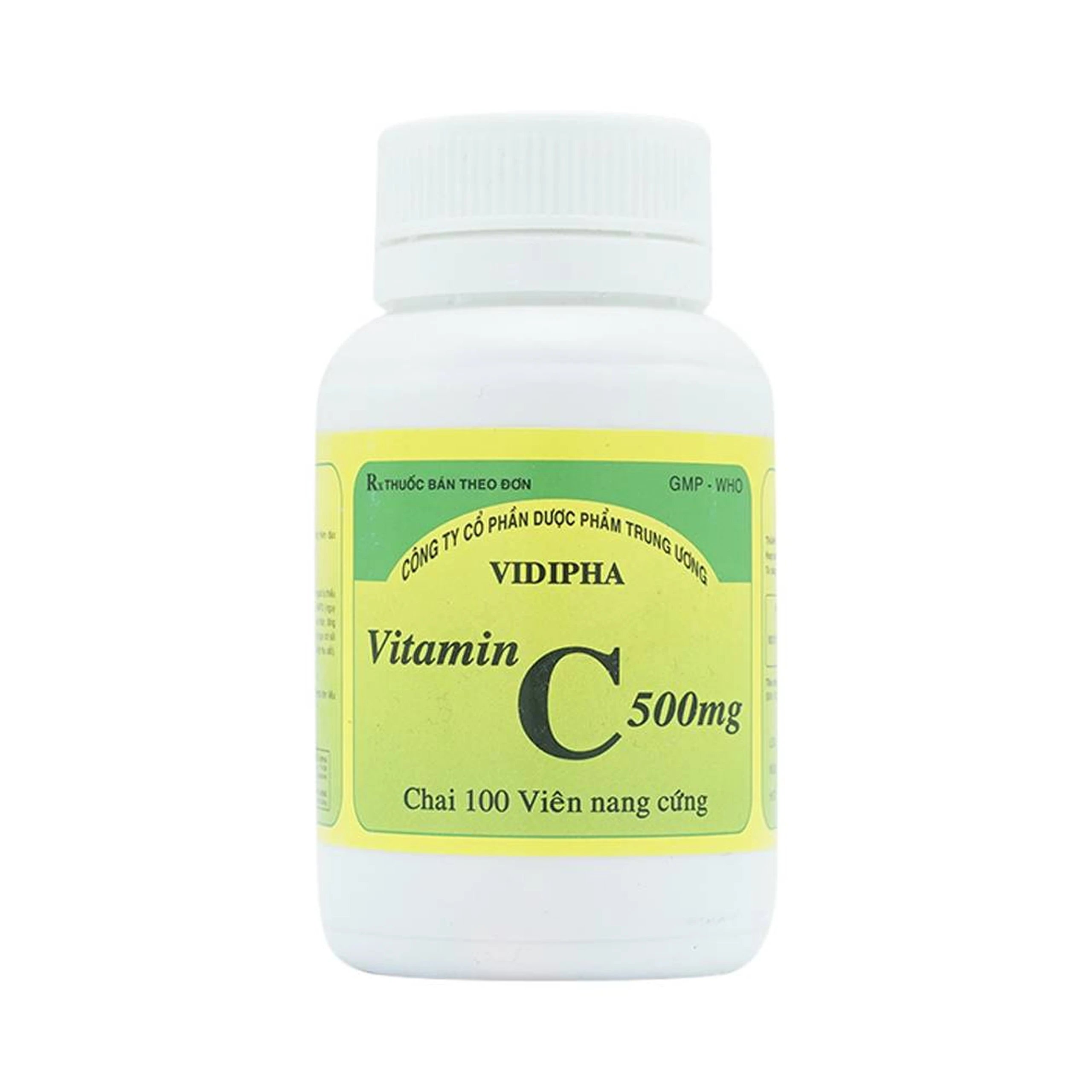 Thuốc Vitamin C 500mg Vidipha điều trị bệnh do thiếu Vitamin C (100 viên)