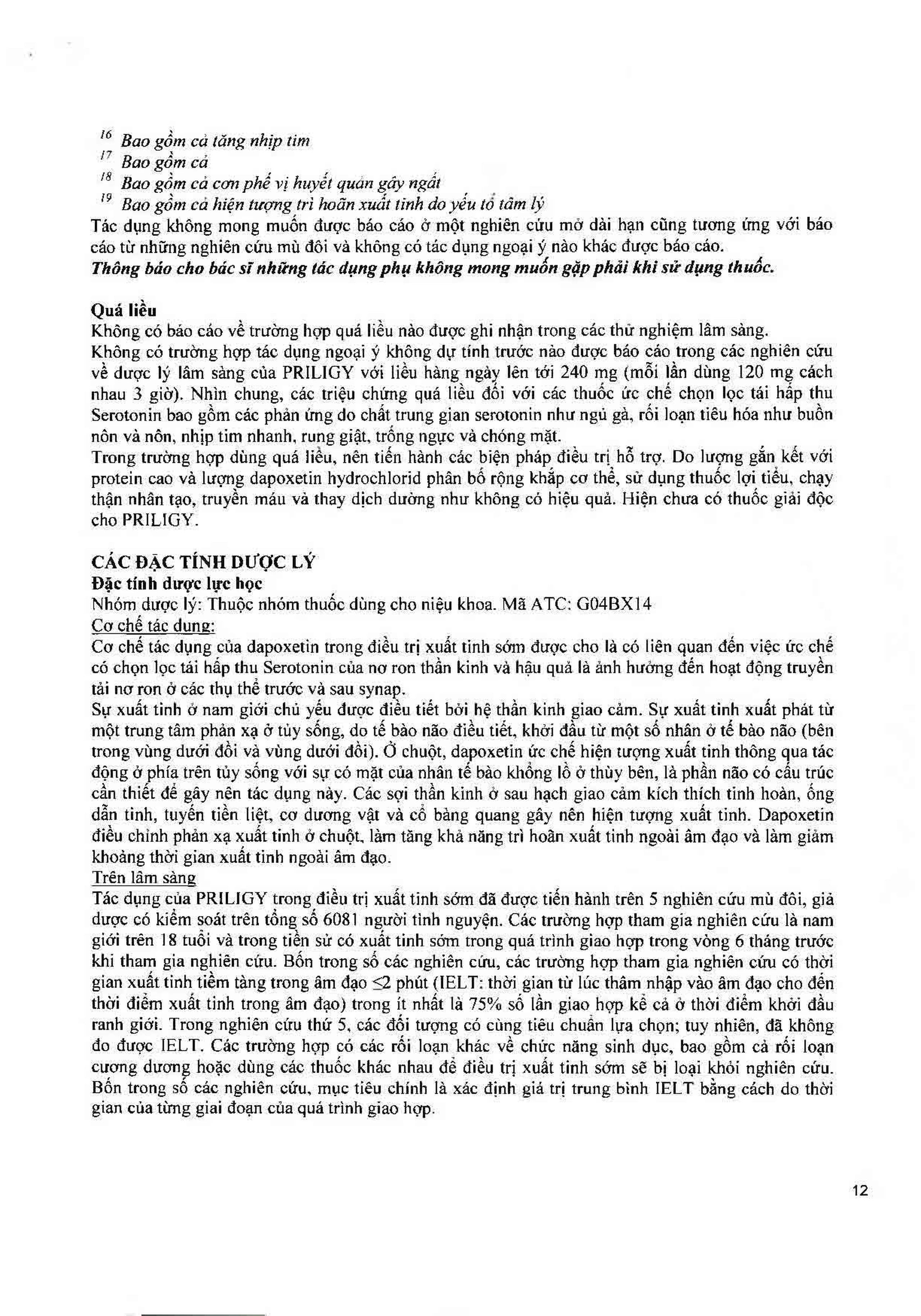 Thuốc Priligy 30mg Menarini điều trị xuất tinh sớm (1 vỉ x 3 viên)