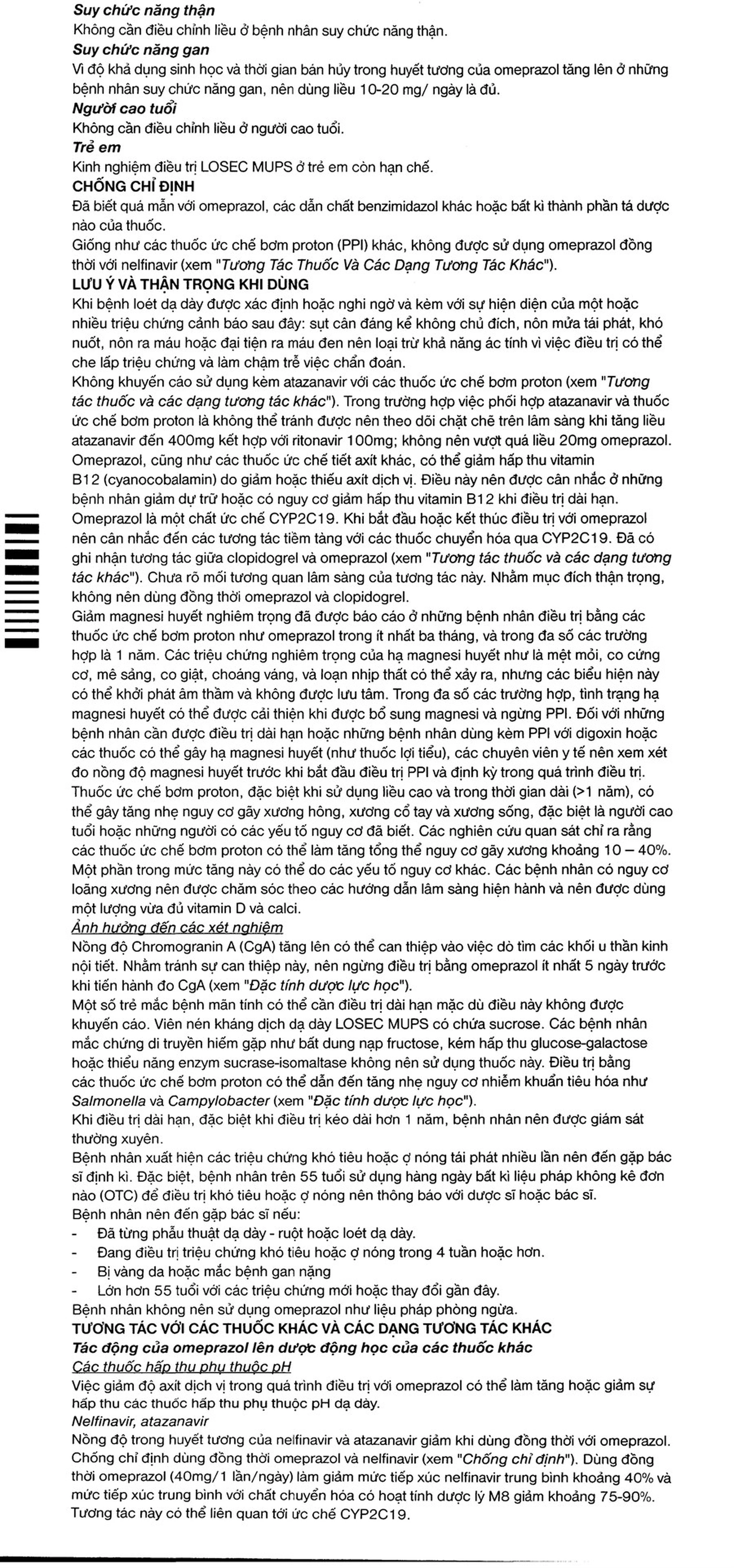 Viên nén Losec Mups 20mg AstraZeneca điều trị loét tá tràng, dạ dày (2 vỉ x 7 viên)