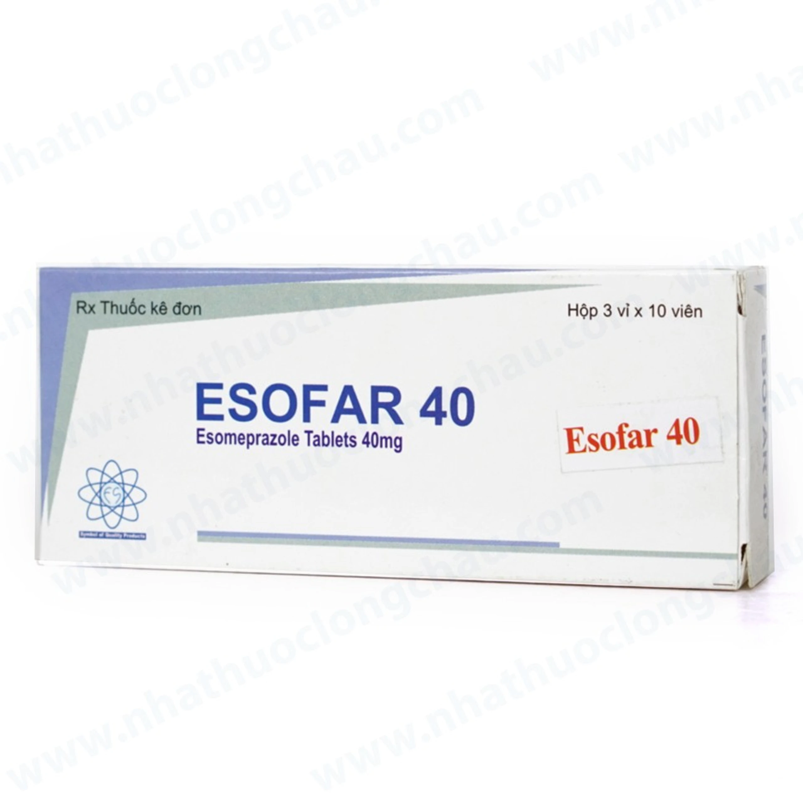 Thuốc Esofar 40 Kwality Pharmaceutical điều trị loét dạ dày tá tràng lành tính (3 vỉ x 10 viên)