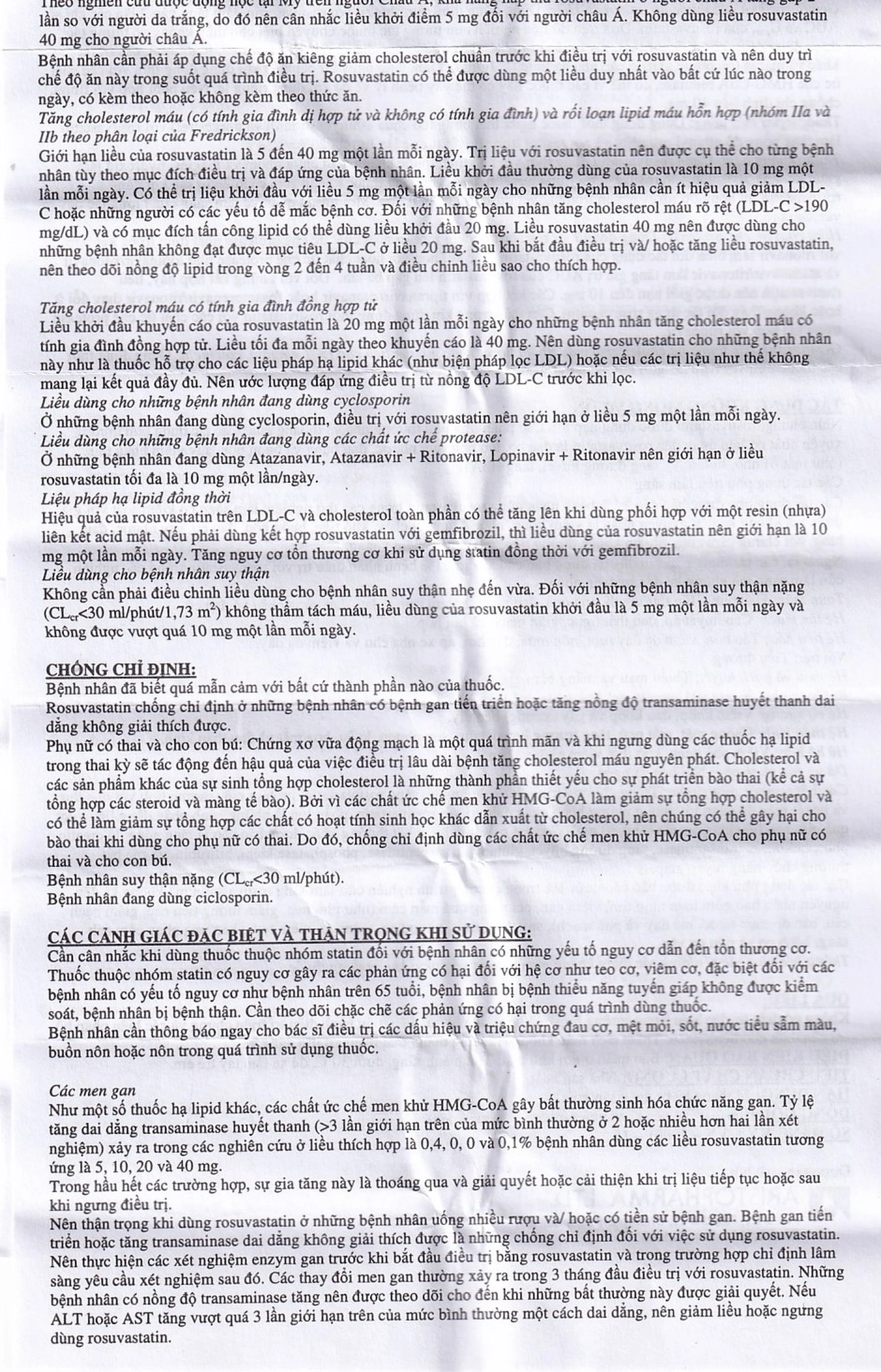 Thuốc Ruvastin 10mg Aristopharma giảm sự gia tăng cholesterol toàn phần (20 viên)