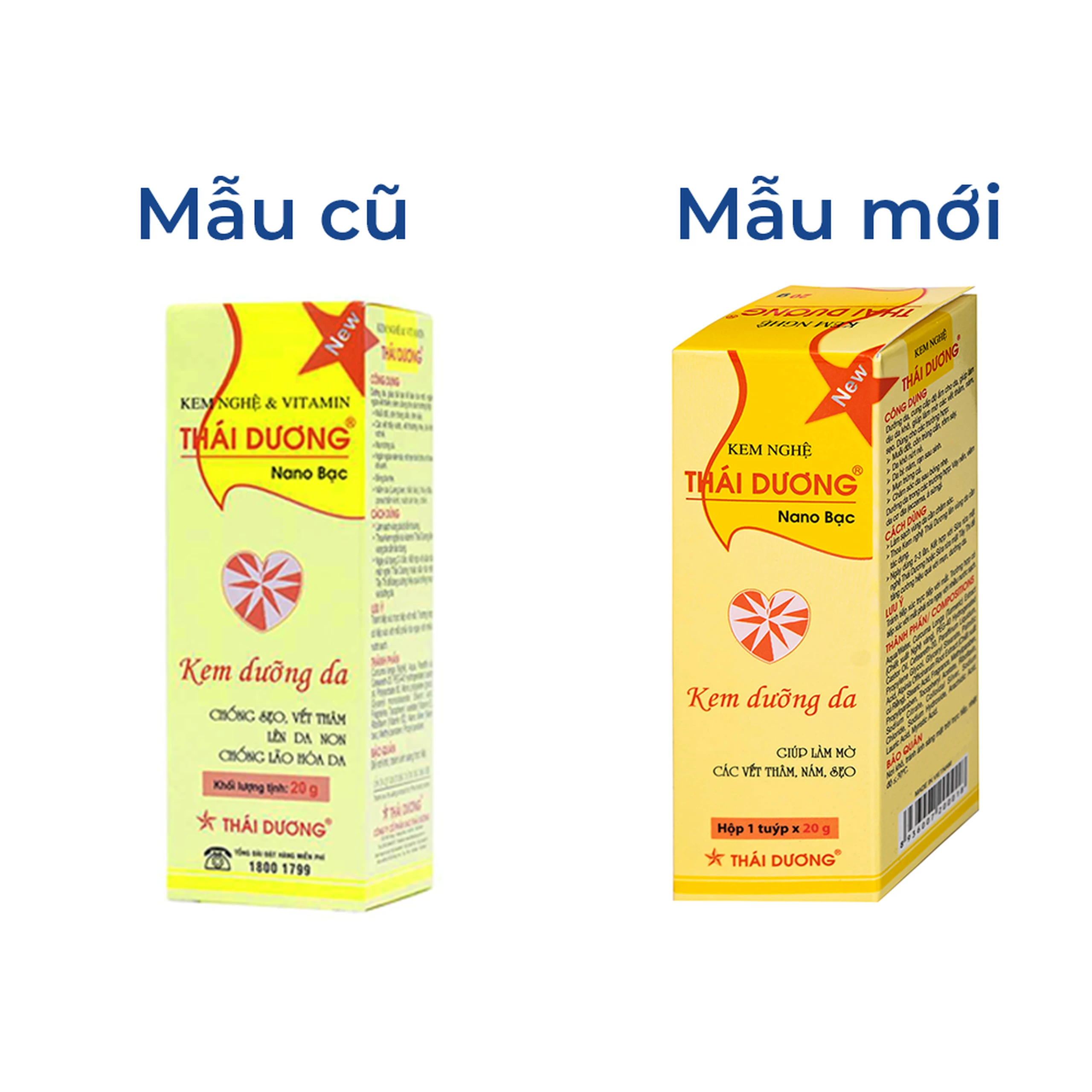 Kem bôi mờ thâm sẹo Thái Dương chứa nghệ, vitamin nano bạc 20g