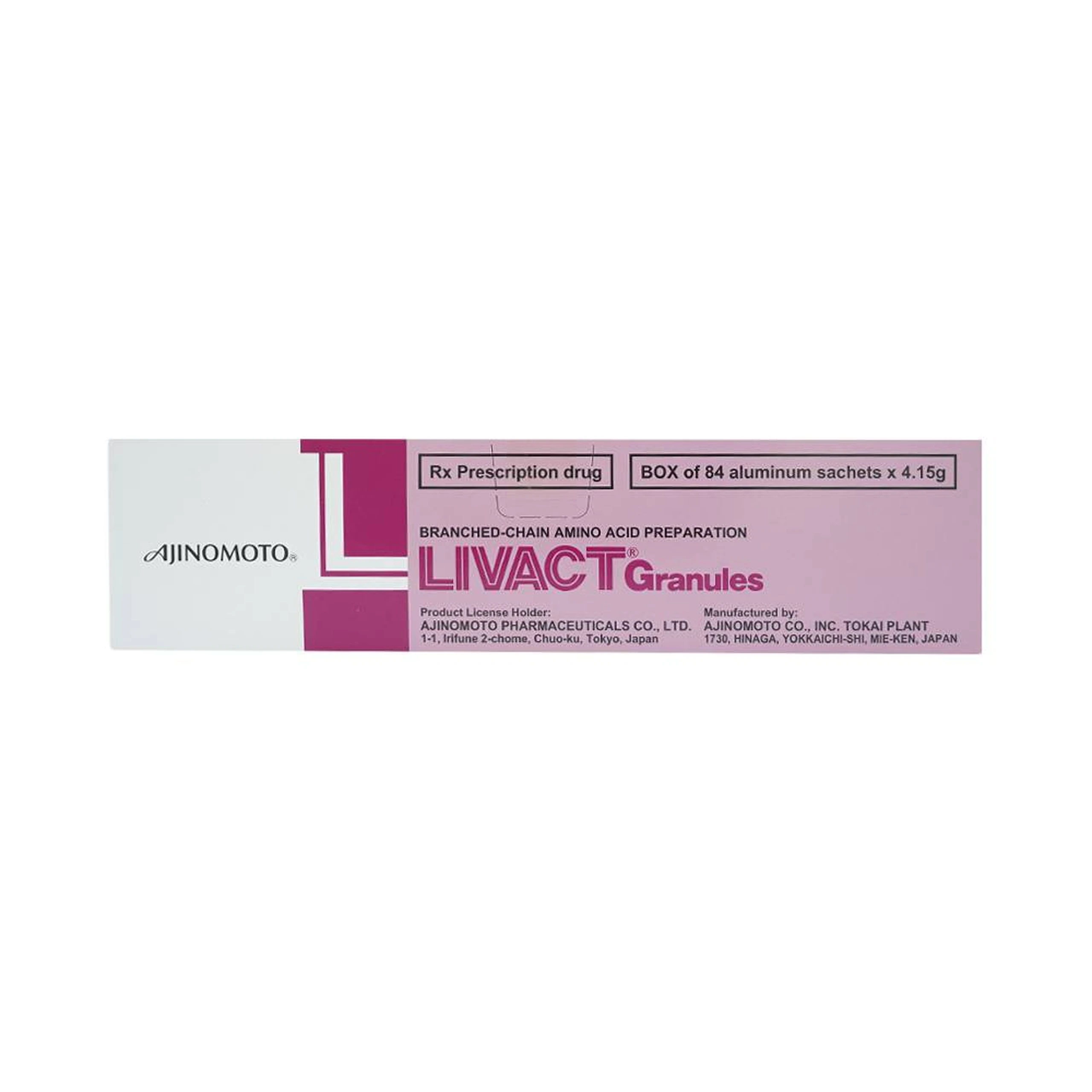 Cốm pha dung dịch uống Livact Granules Ajinomoto cải thiện tình trạng giảm albumin máu (84 gói)