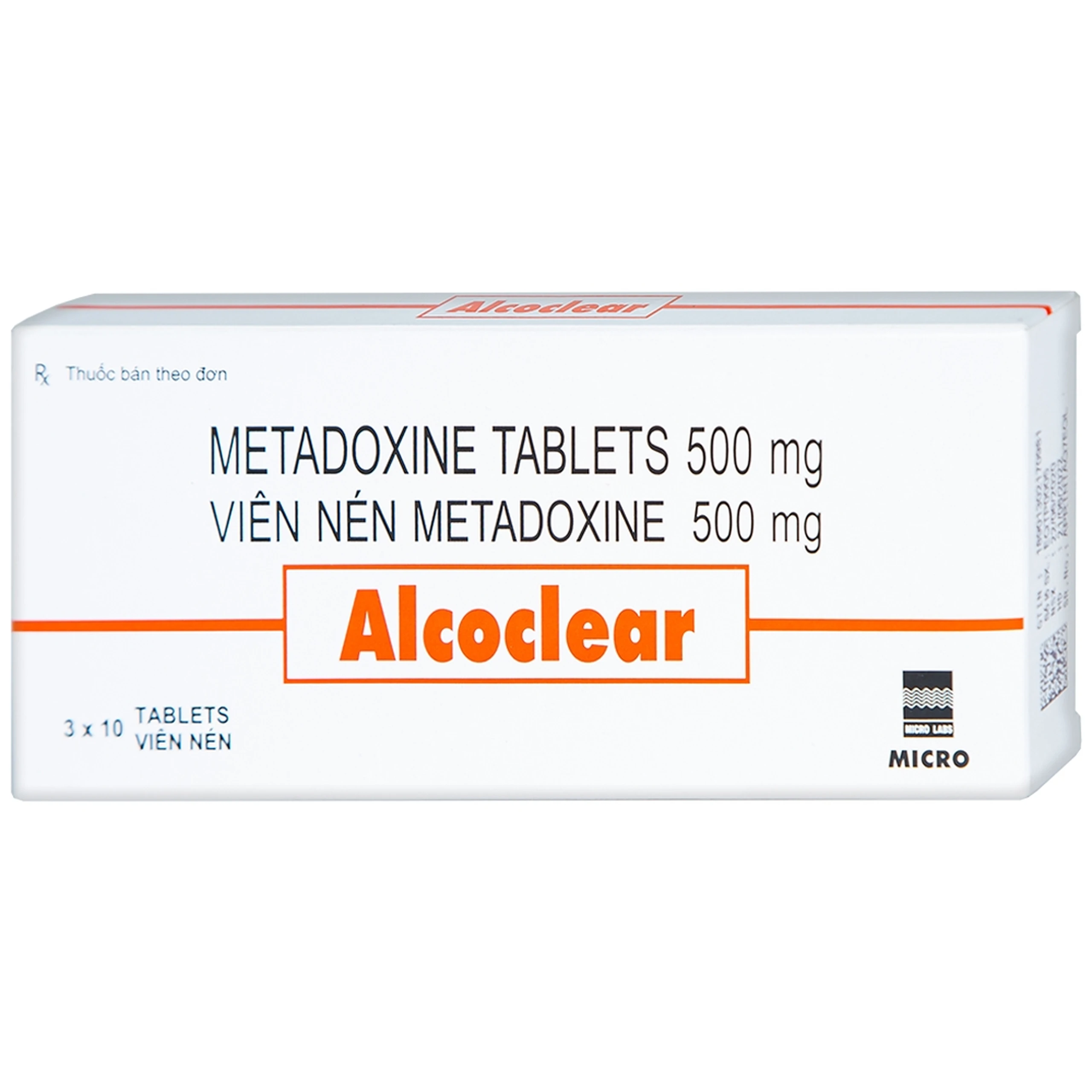 Thuốc Alcoclear Micro hỗ trợ điều trị các bệnh về gan do rượu (3 vỉ x 10 viên)