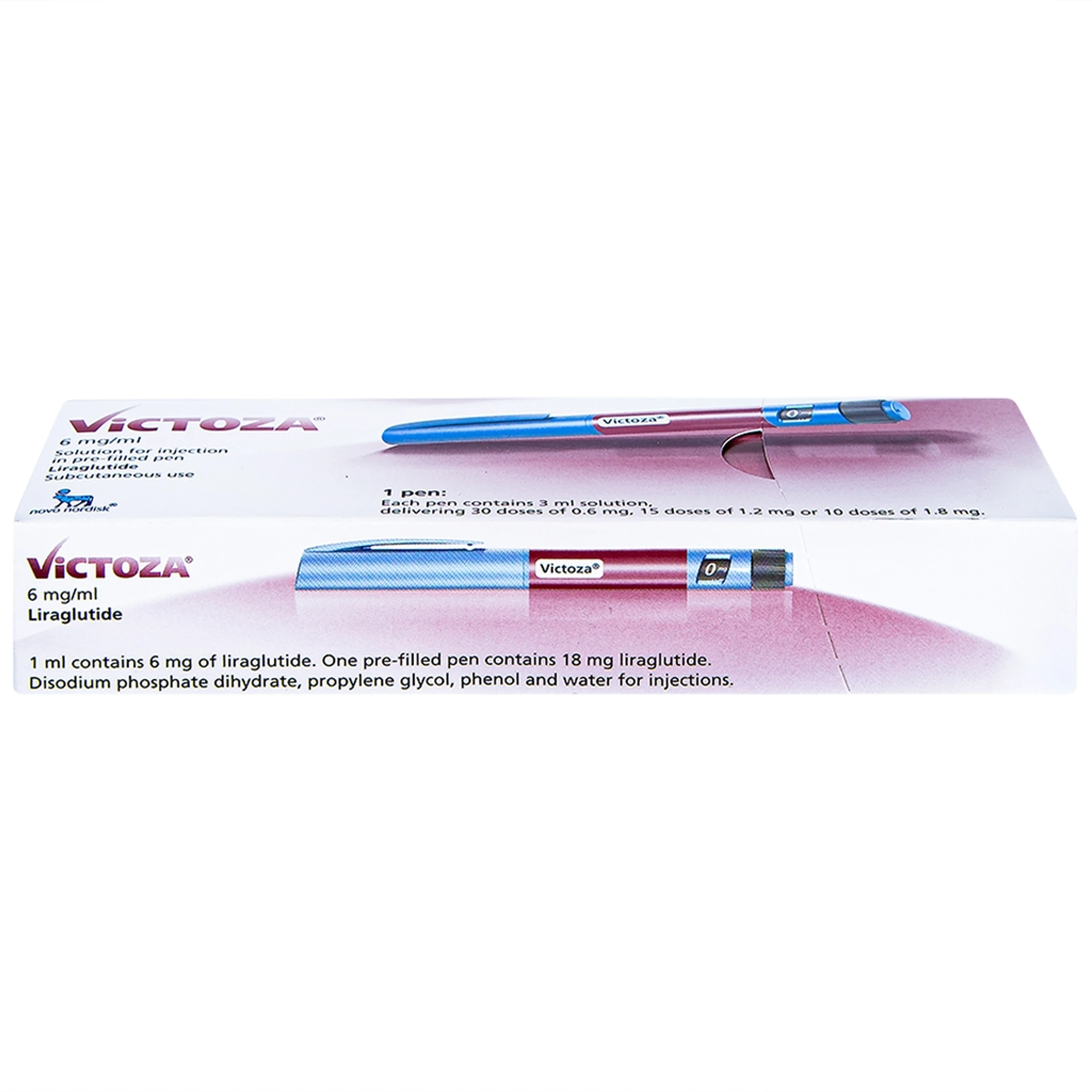 Bút tiêm Victoza 6mg/ml Novo Nordisk điều trị bệnh tiểu đường típ 2 (1 bút)