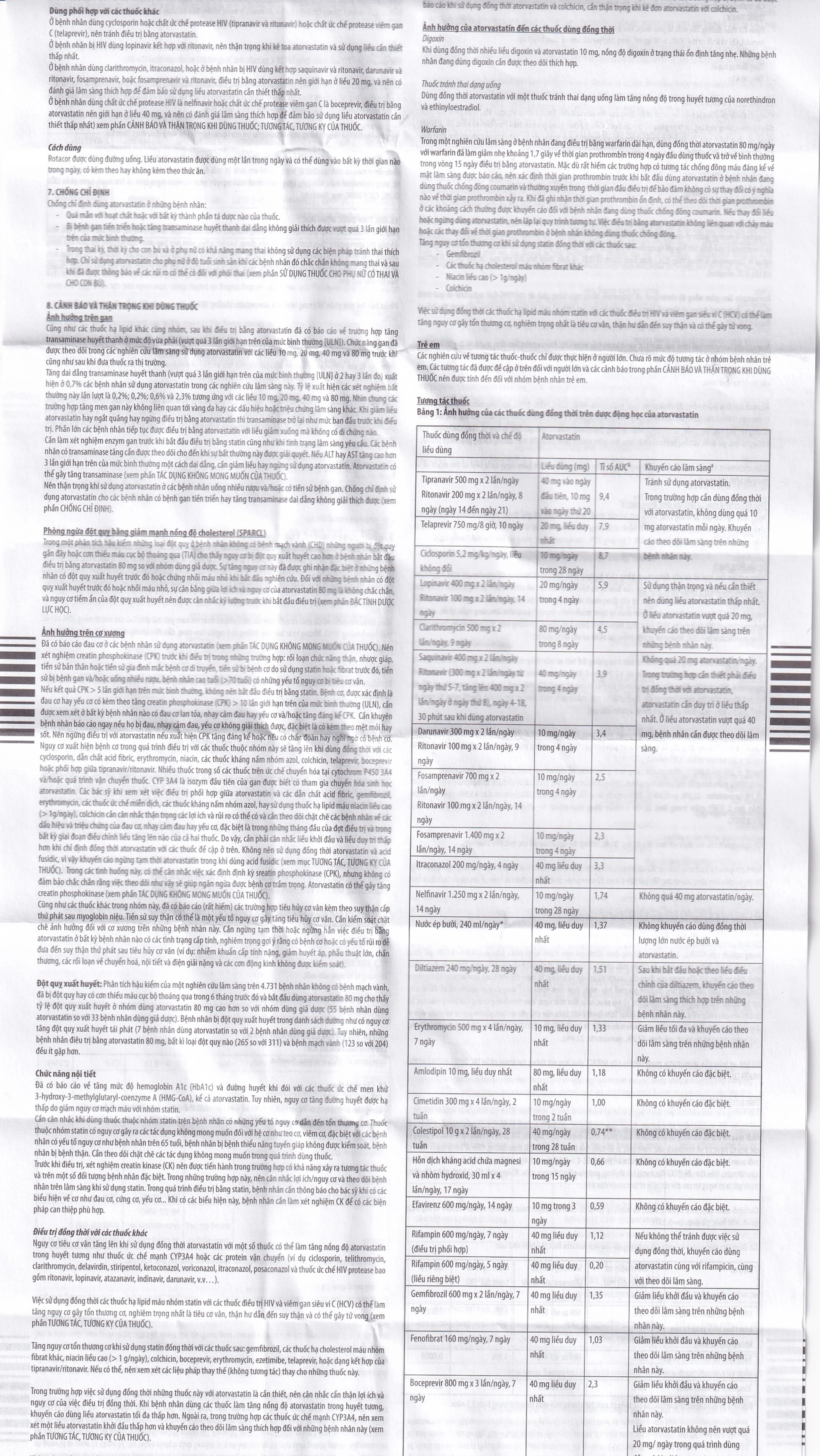 Thuốc Rotacor 20mg Sandoz điều trị tăng cholesterol toàn phần (3 vỉ x 10 viên)