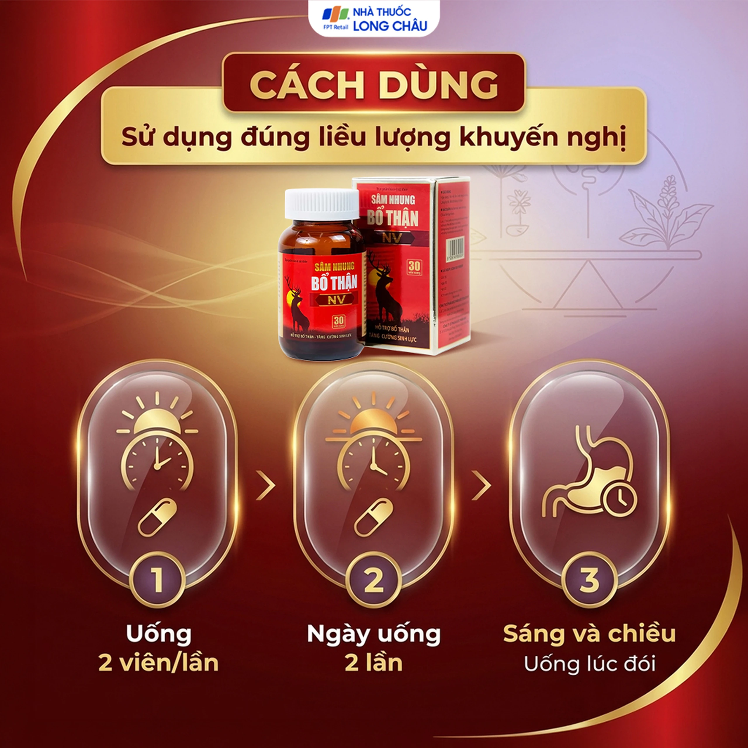 Viên uống hỗ trợ bổ thận, tăng cường sinh lực Sâm Nhung Bổ Thận NV (30 viên) 5