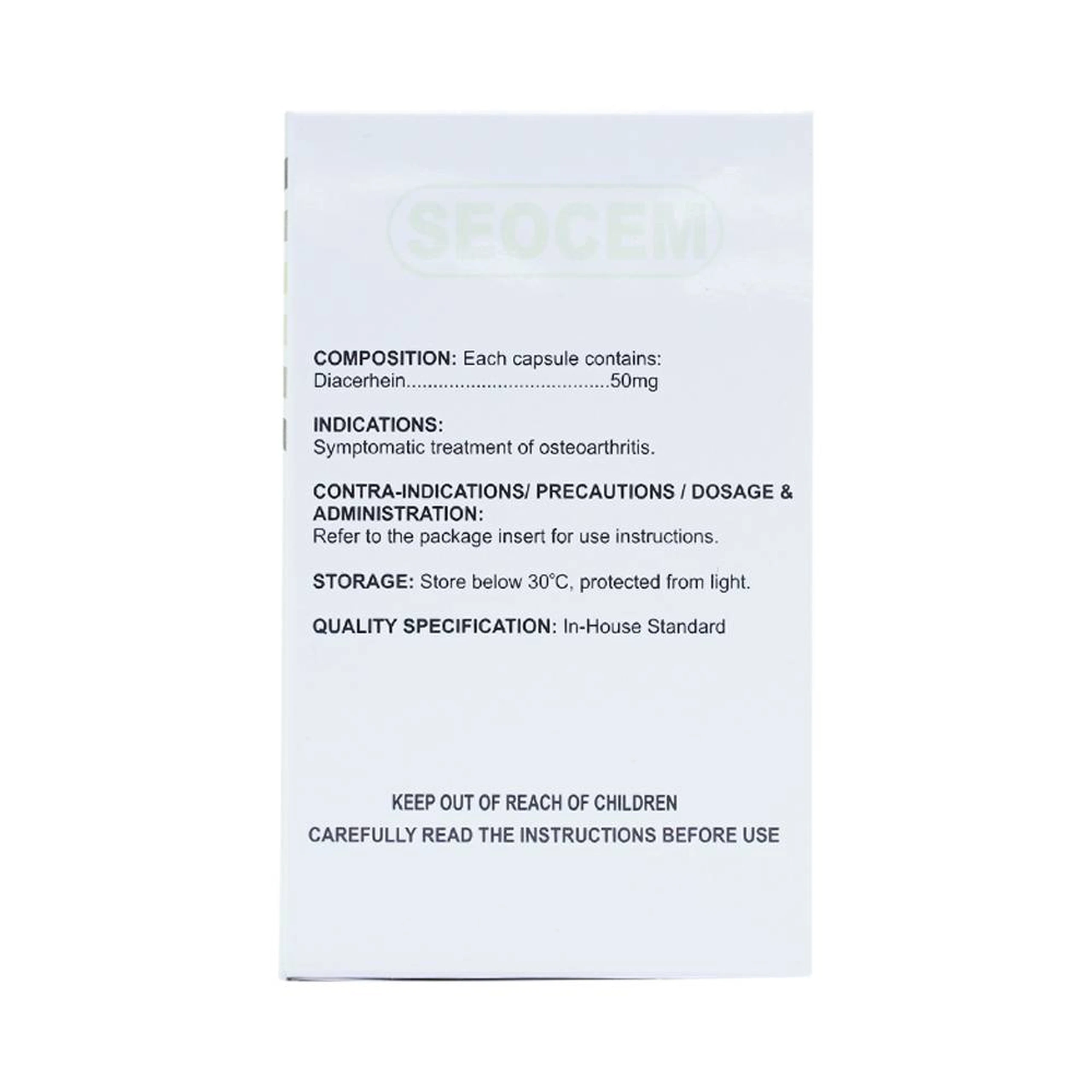 Thuốc Seocem Capsule Guju Pharma điều trị triệu chứng viêm xương khớp (10 vỉ x 10 viên)