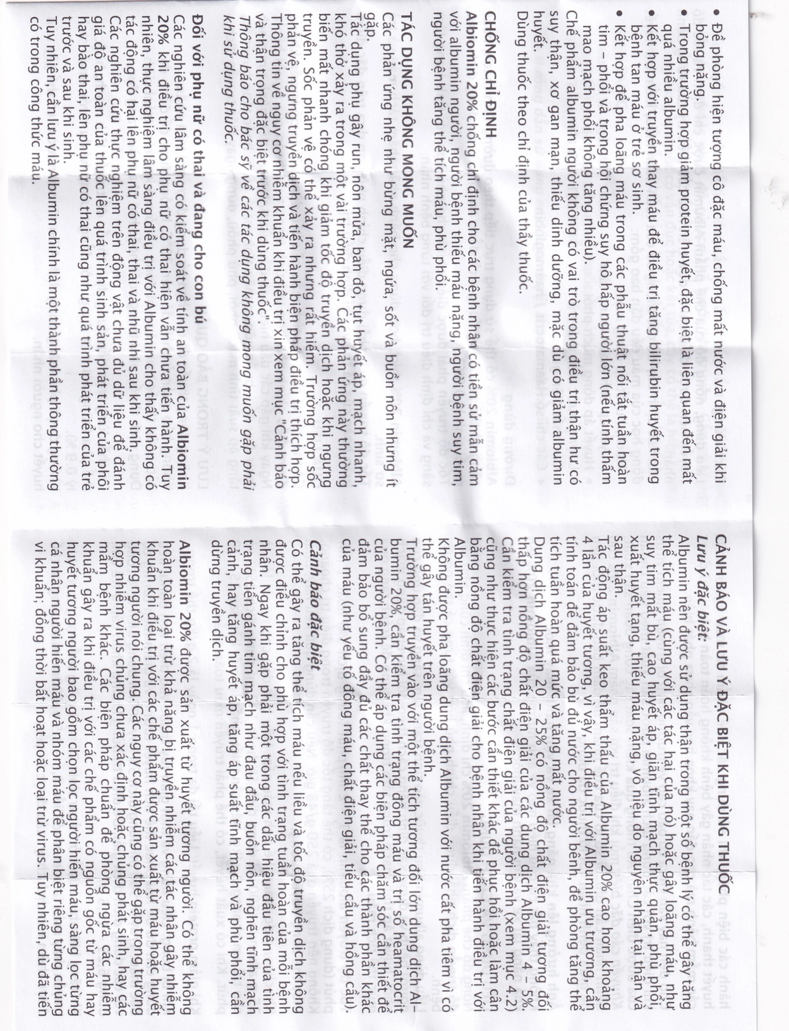 Dịch truyền Albiomin 20% Biotest điều trị cấp cứu trường hợp choáng do giảm thể tích máu (50ml)