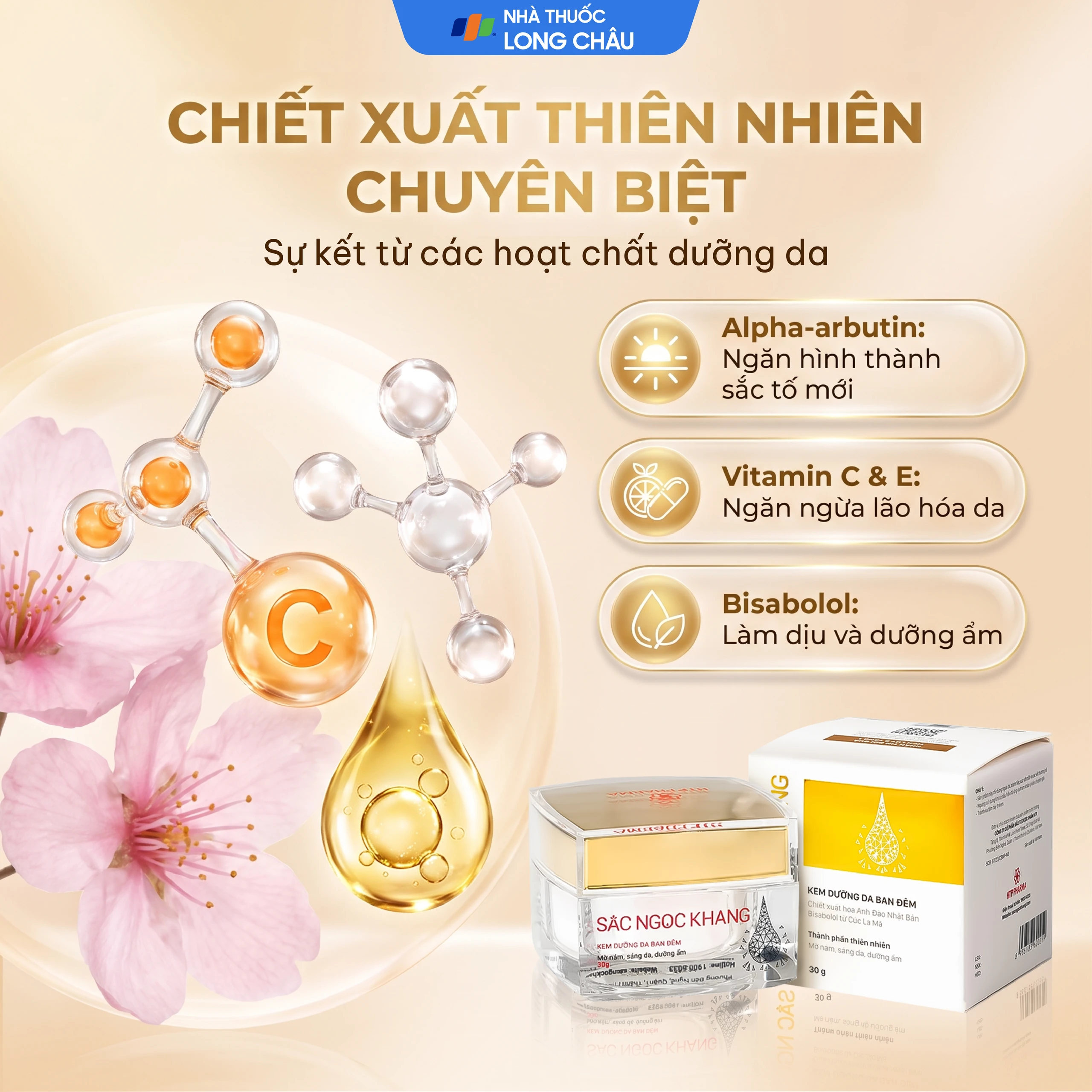 Kem bôi dưỡng da ban đêm Sắc Ngọc Khang 30g 3