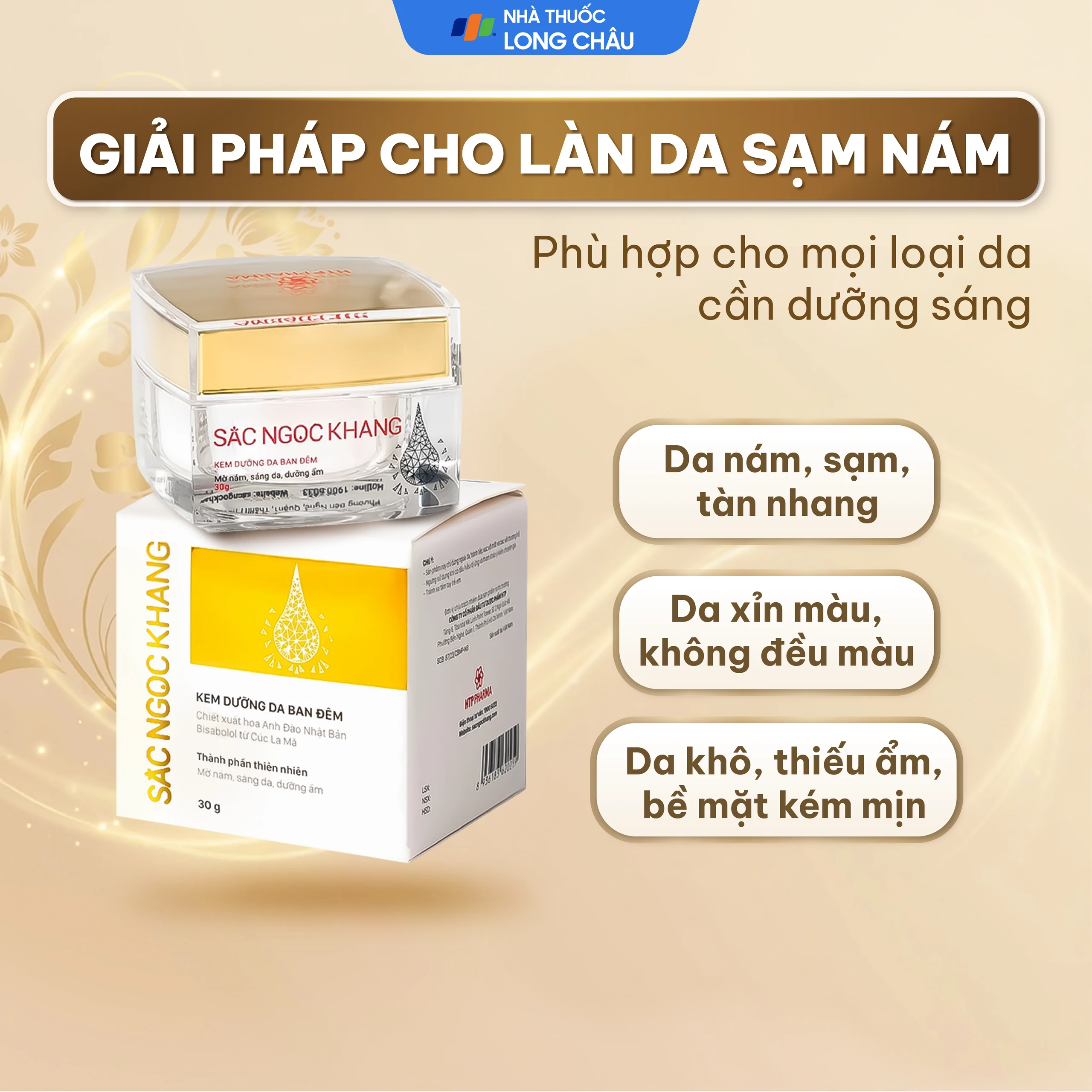 Kem bôi dưỡng da ban đêm Sắc Ngọc Khang 30g 4