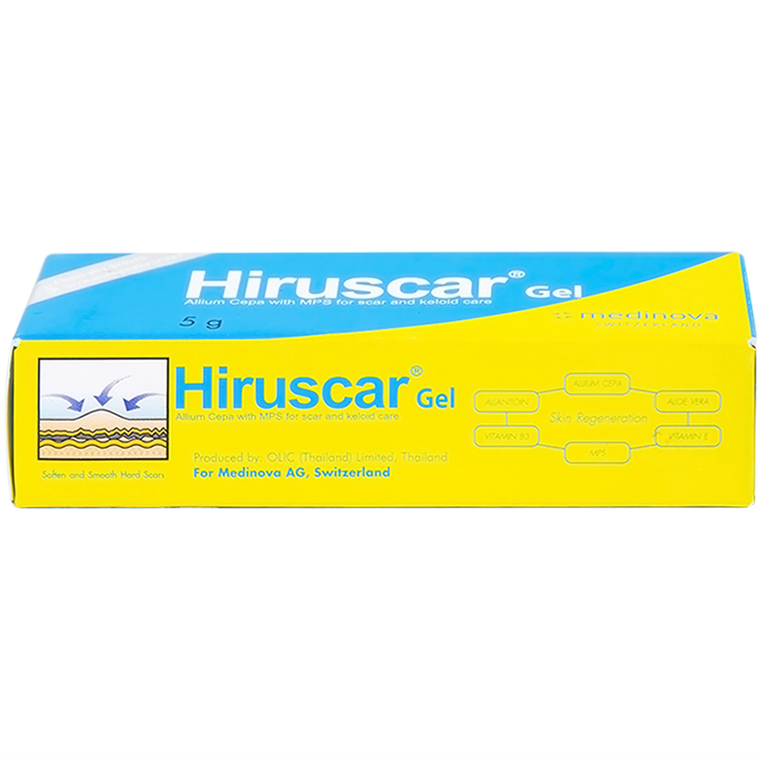 Gel bôi Hiruscar giúp làm mờ vết sẹo (5g)