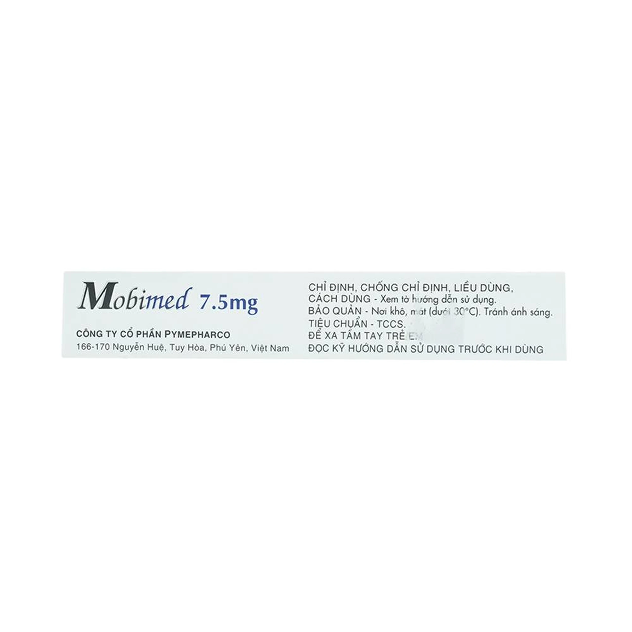 Thuốc Mobimed 7.5mg Pymepharco điều trị viêm khớp dạng thấp, viêm cột sống (2 vỉ x 10 viên)