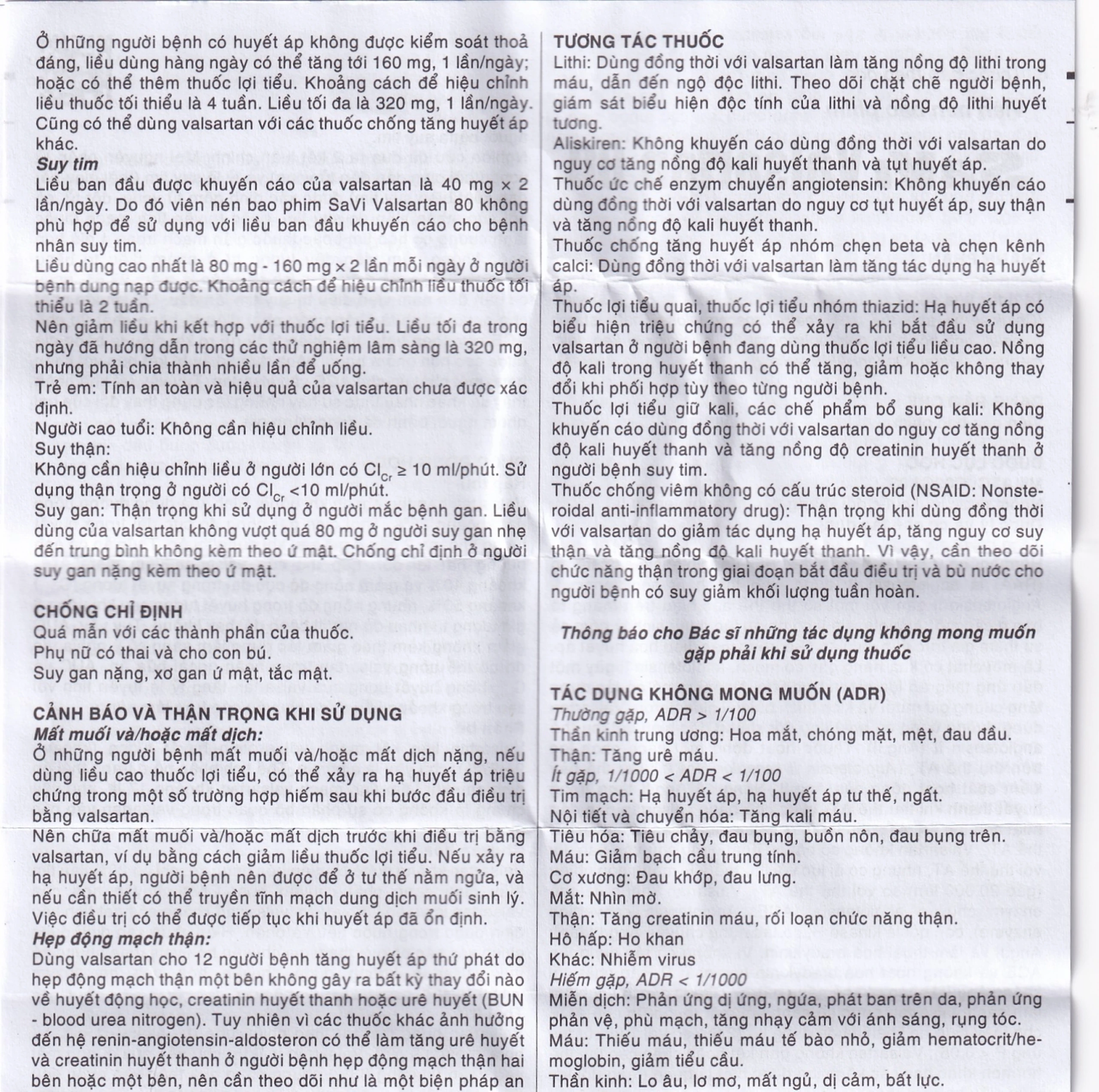 Thuốc Savi Valsartan 80 điều trị tăng huyết áp, nhồi máu cơ tim (3 vỉ x 10 viên)