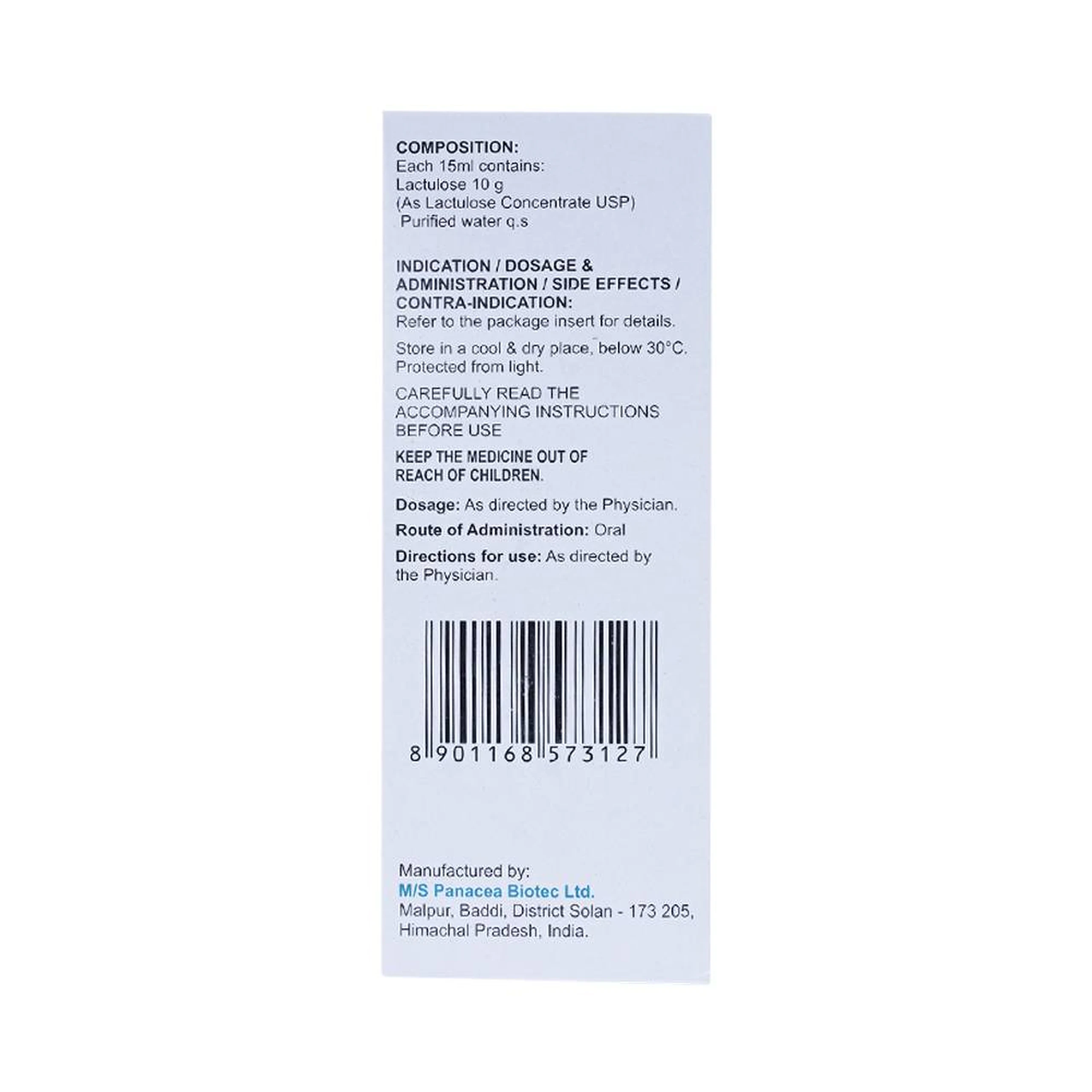 Thuốc Livoluk Pancea Biotec điều trị táo bón, phòng ngừa bệnh não go gan (100 ml)