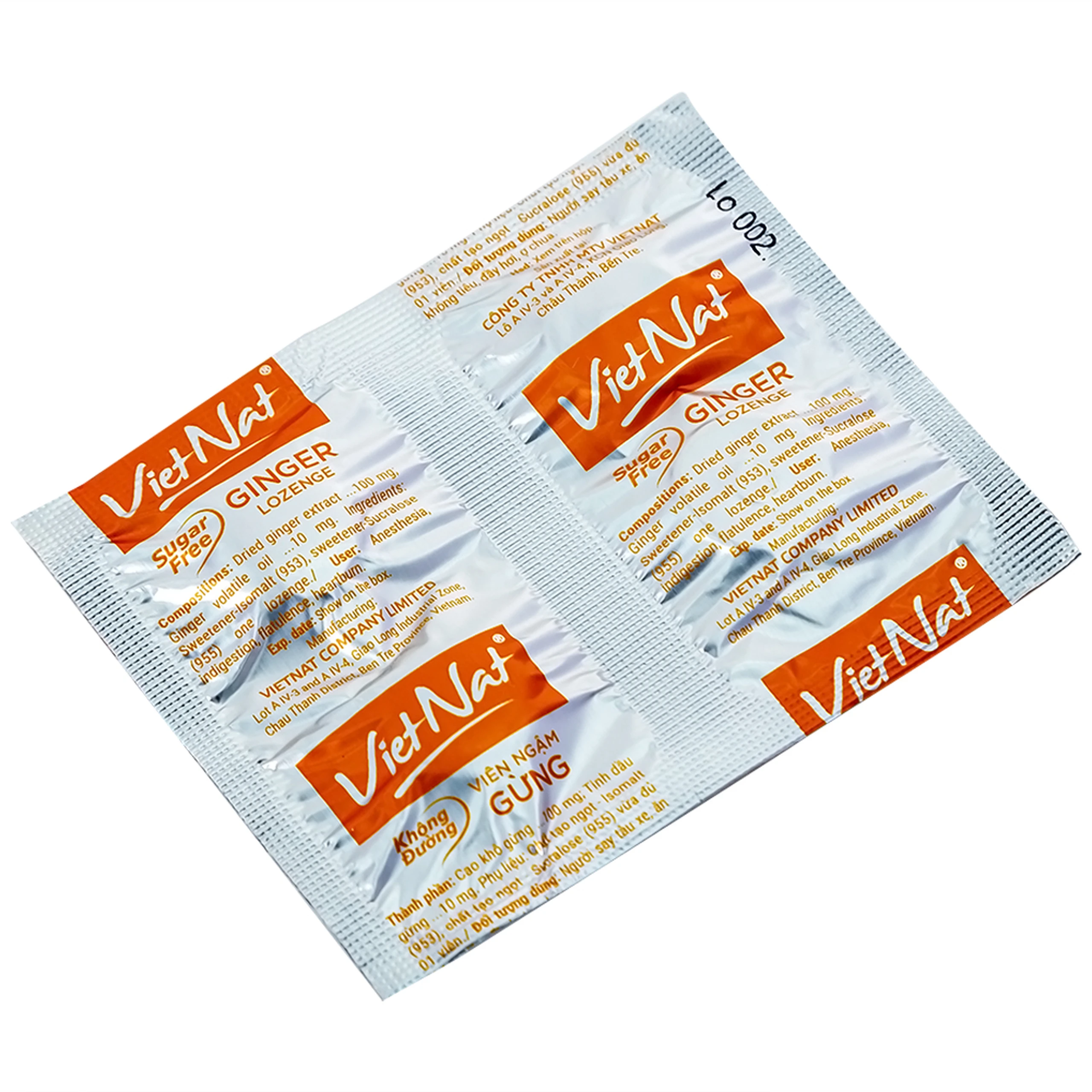 Kẹo Ngậm Ho Vị Gừng Vietnat (20 viên)