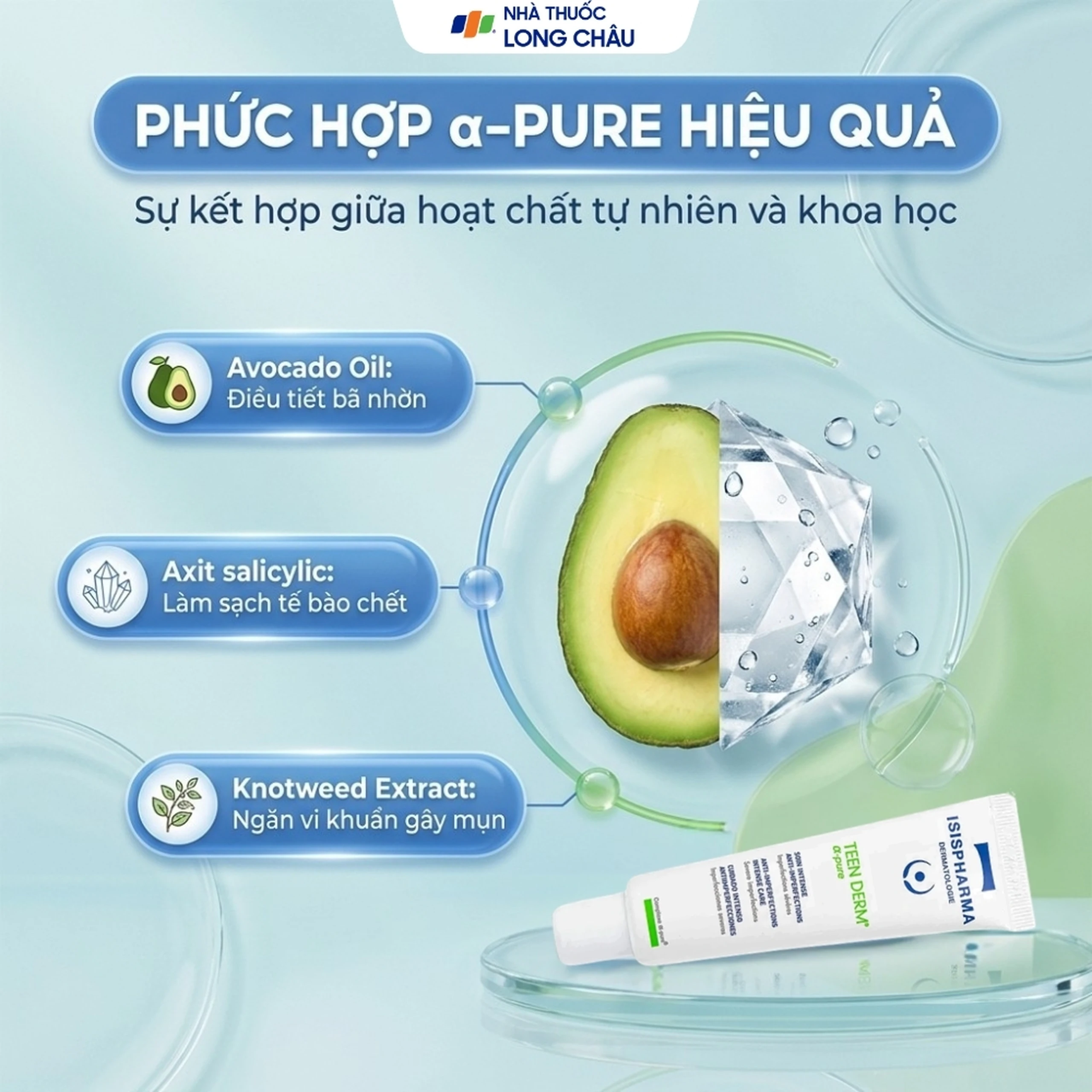 Kem dưỡng Isis Teen Derm Alpha Pure giảm mụn trứng cá (30ml) 3