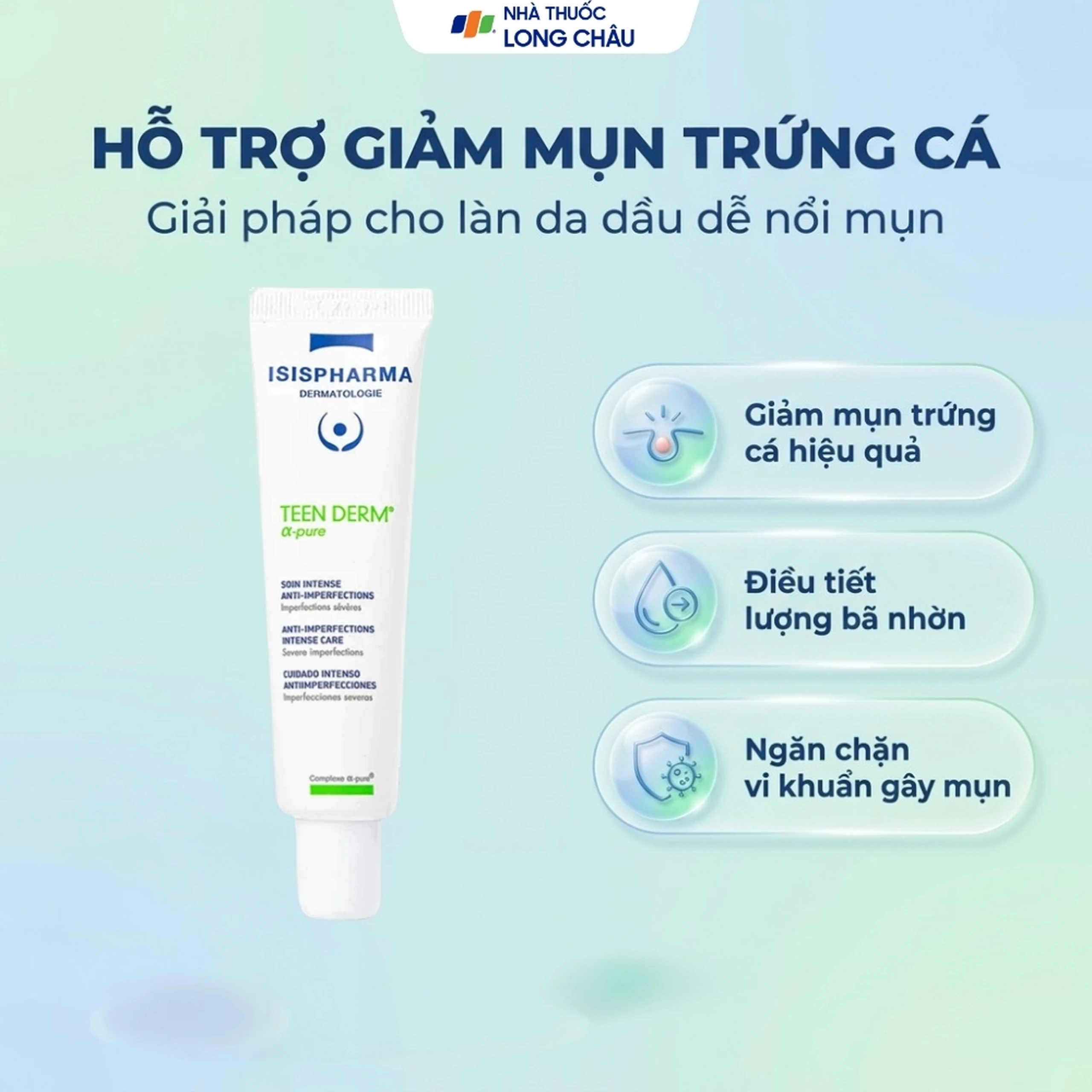 Kem dưỡng Isis Teen Derm Alpha Pure giảm mụn trứng cá (30ml) 2