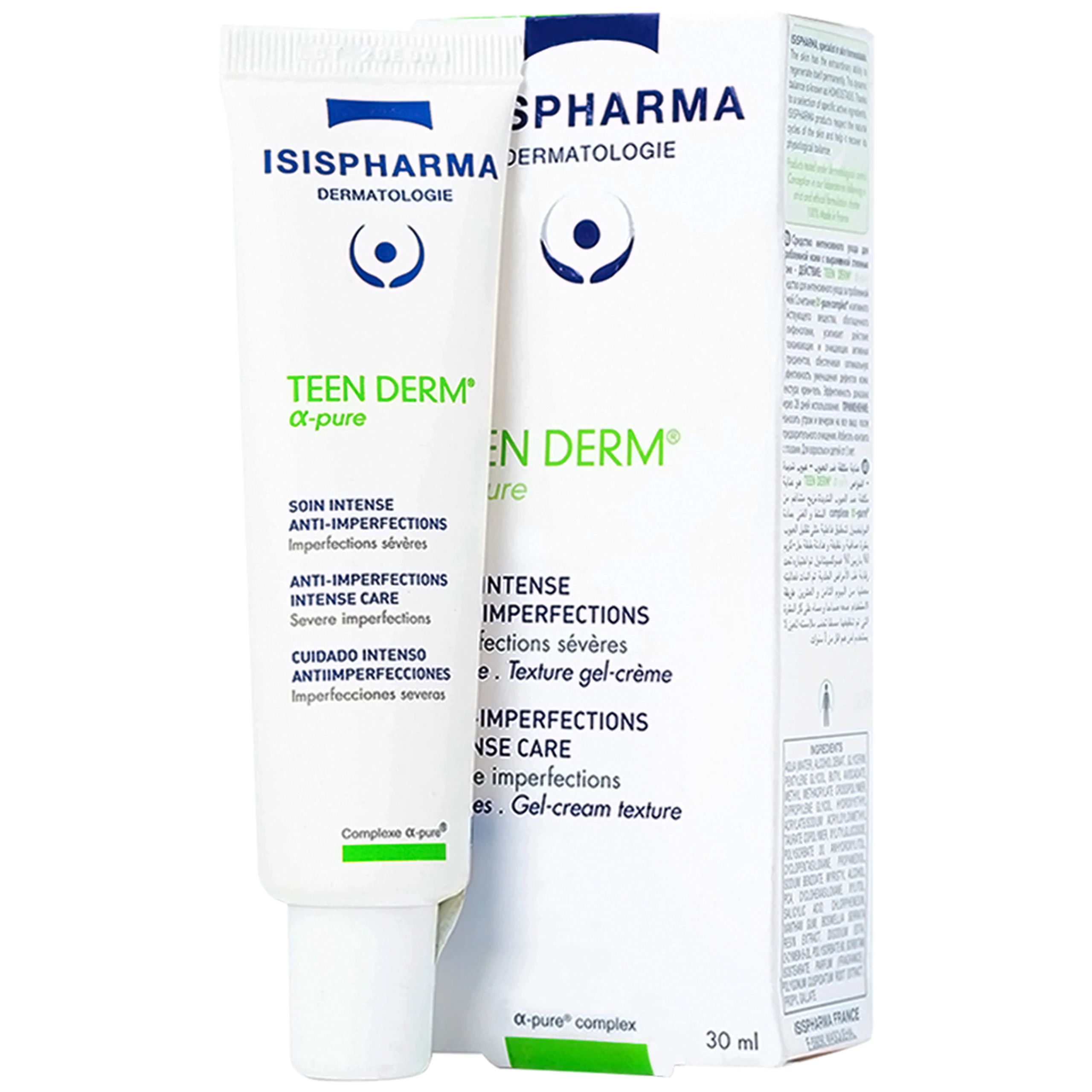 Kem dưỡng Isis Teen Derm Alpha Pure giảm mụn trứng cá (30ml)