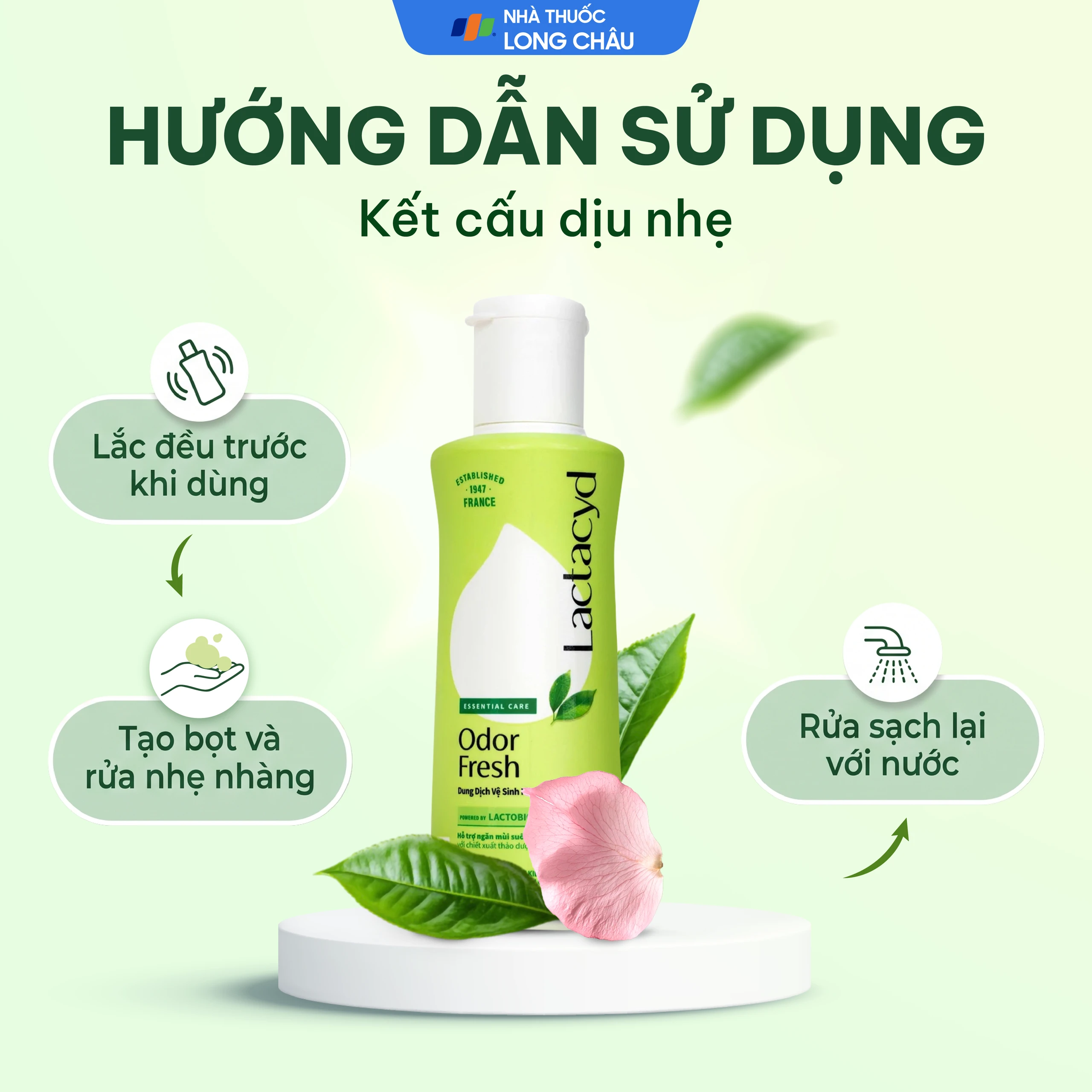 Dung dịch vệ sinh phụ nữ Lactacyd Odor Fresh ngăn mùi suốt 24h (150ml) 5