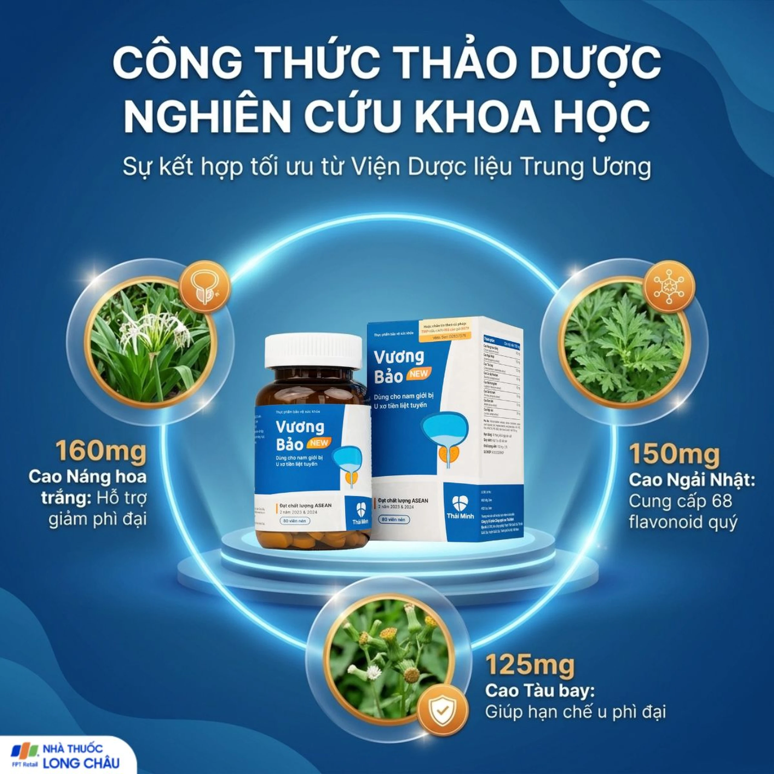 Viên uống giảm u xơ tiền liệt tuyến Vương Bảo (80 viên) 4