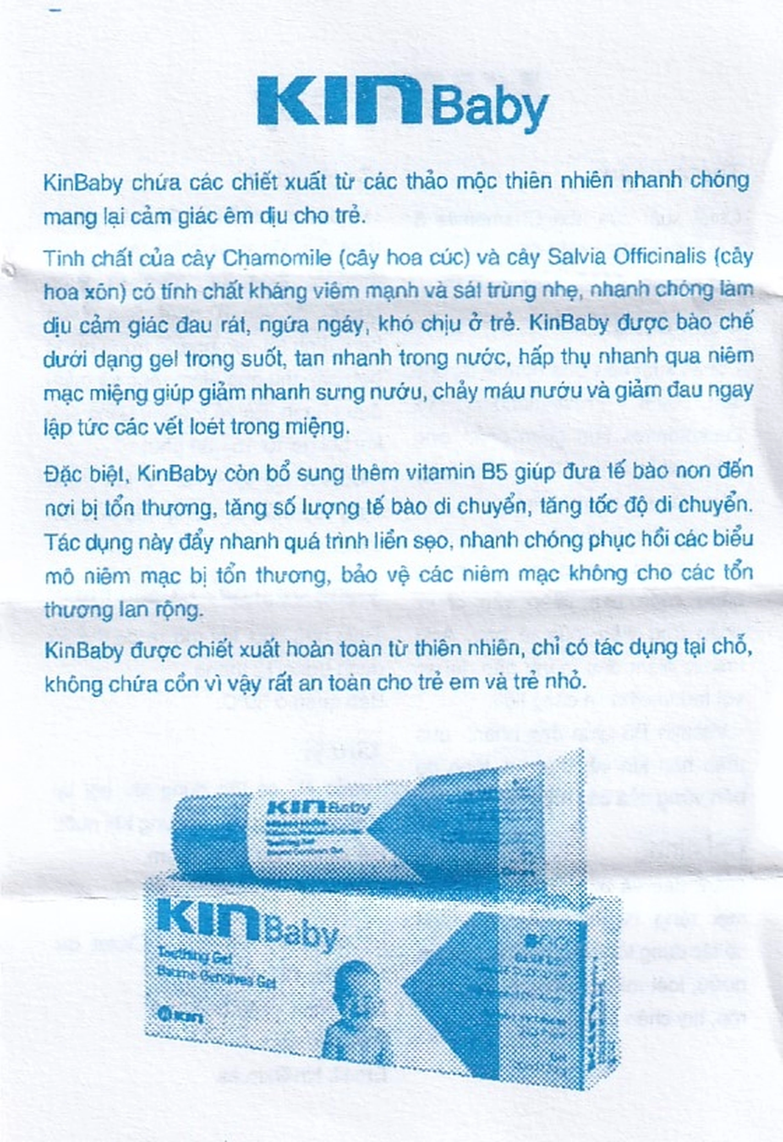 Gel bôi giảm đau mọc răng cho trẻ em Kin Baby Teething 30ml