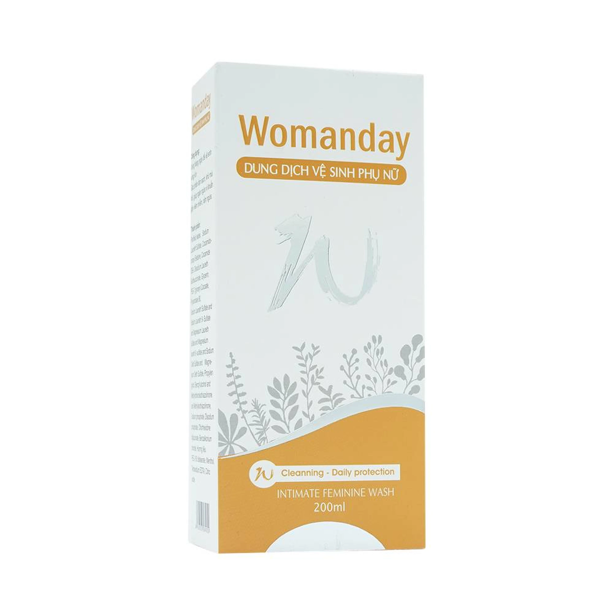 Dung dịch vệ sinh phụ nữ Womanday Đại Bắc làm sạch, khử mồ hôi (200ml)