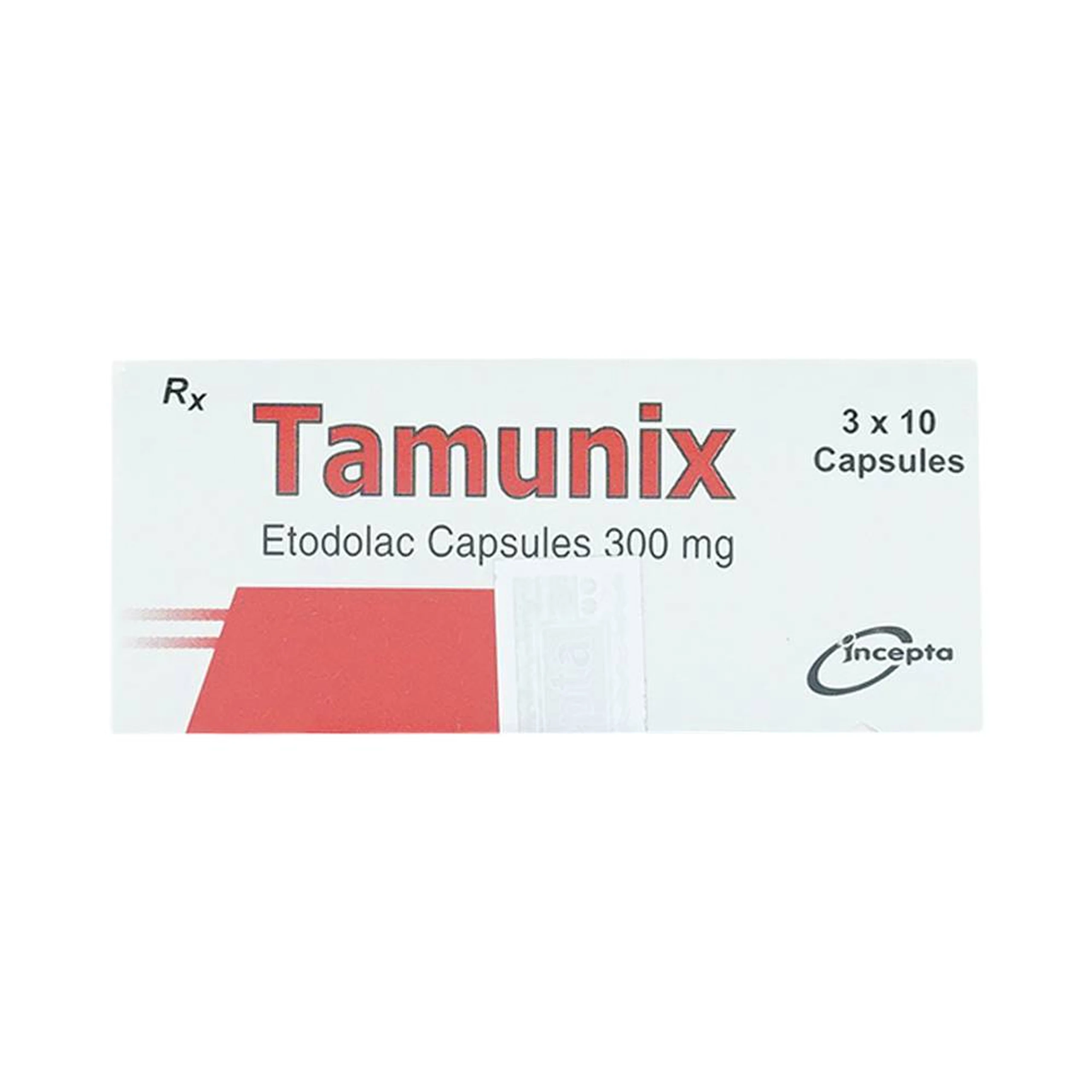 Thuốc Tamunix 300mg Incepta điều trị viêm xương khớp (3 vỉ x 10 viên)