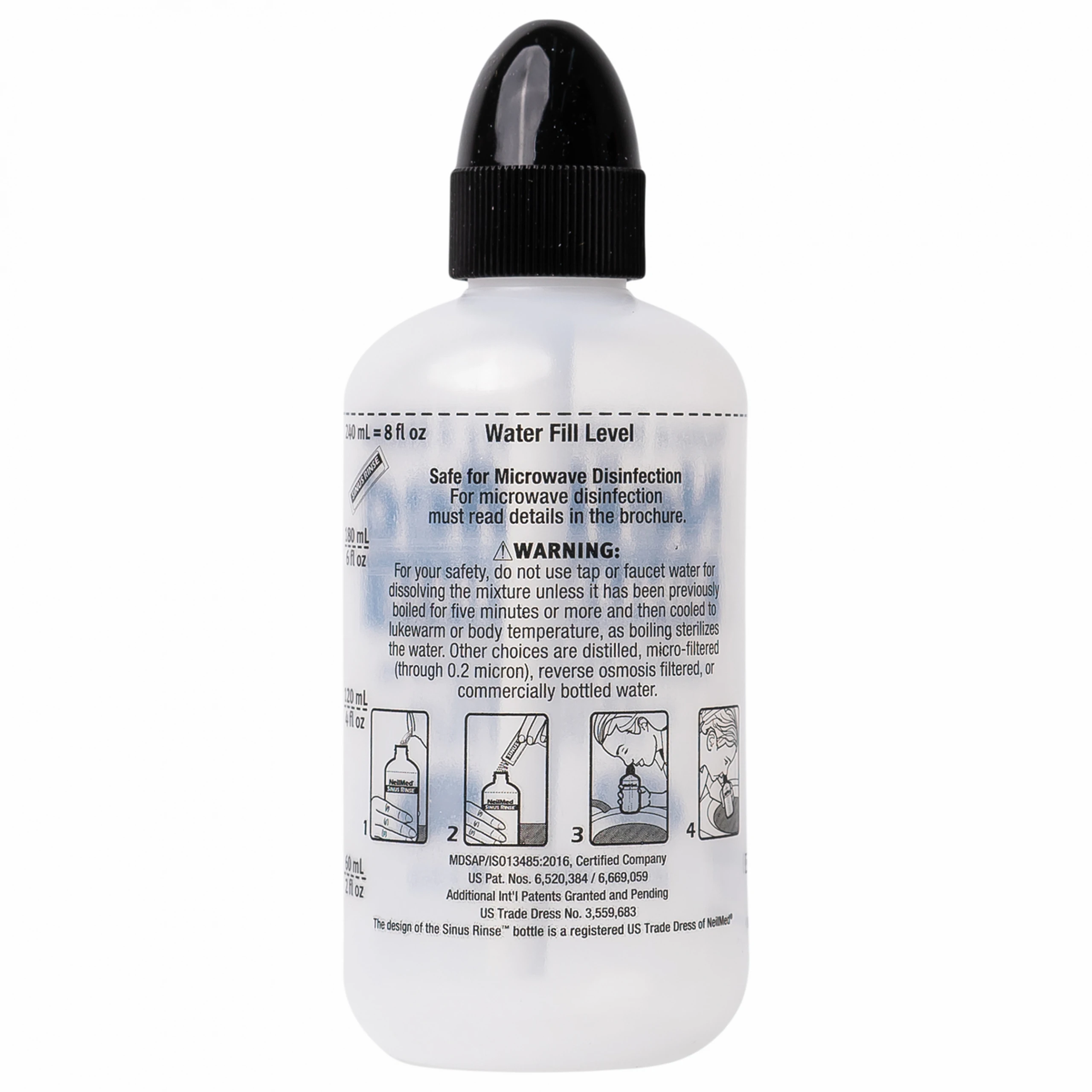 Bộ rửa mũi Neilmed Sinus Rinse (1 bình + 60 gói) làm sạch và ngăn ngừa viêm xoang, viêm mũi dị ứng