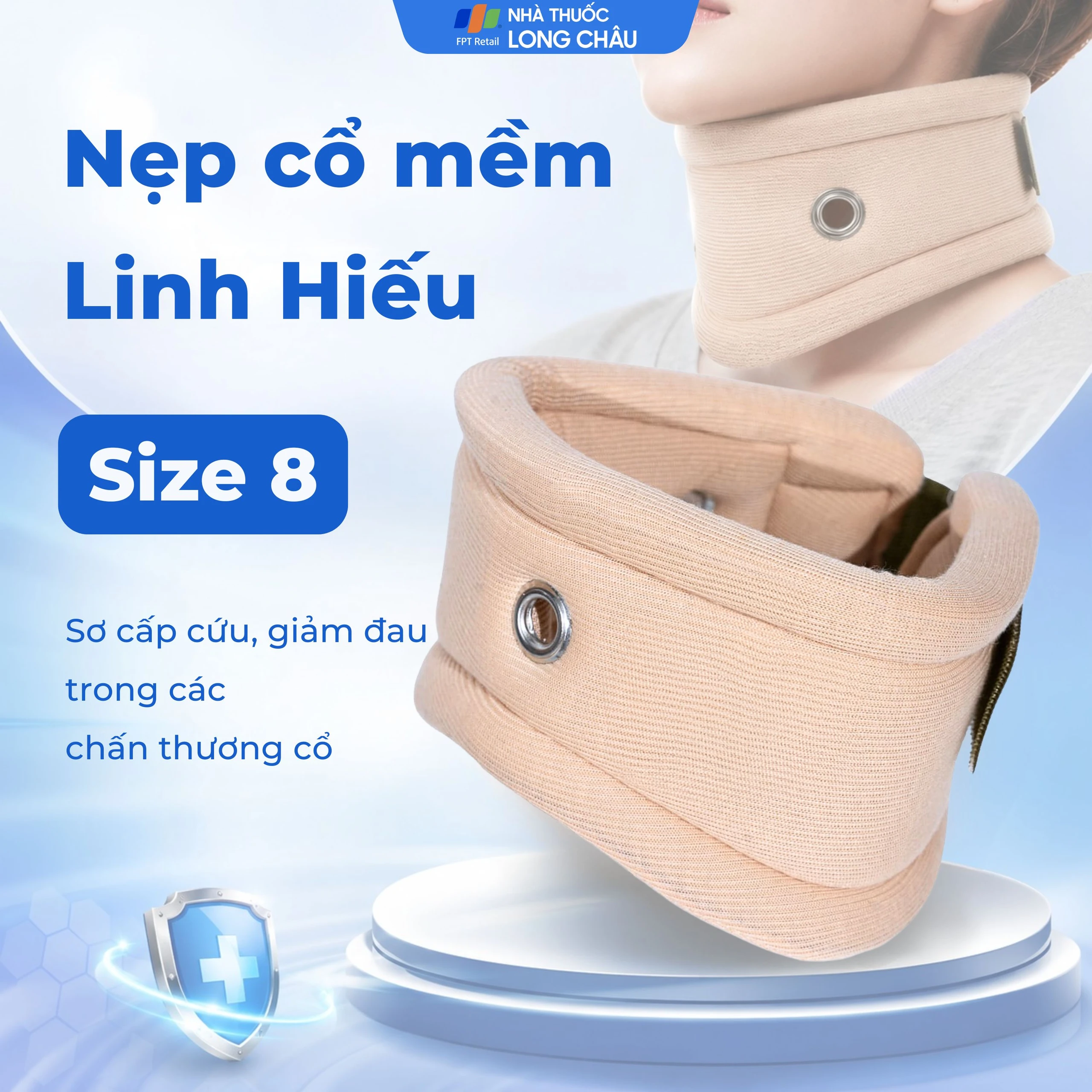 Nẹp cổ mềm size 8 Linh Hiếu 2
