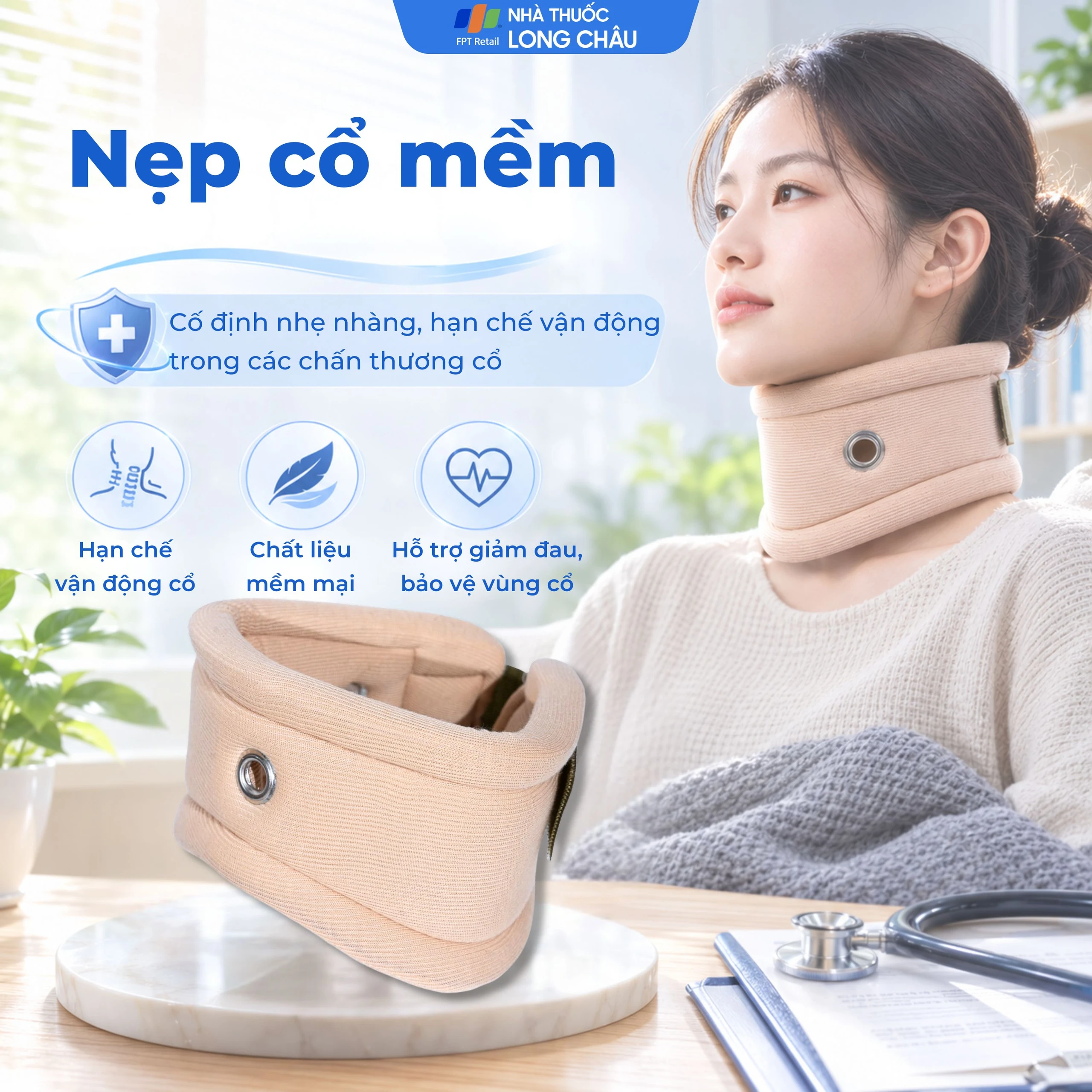 Nẹp cổ mềm size 8 Linh Hiếu 3
