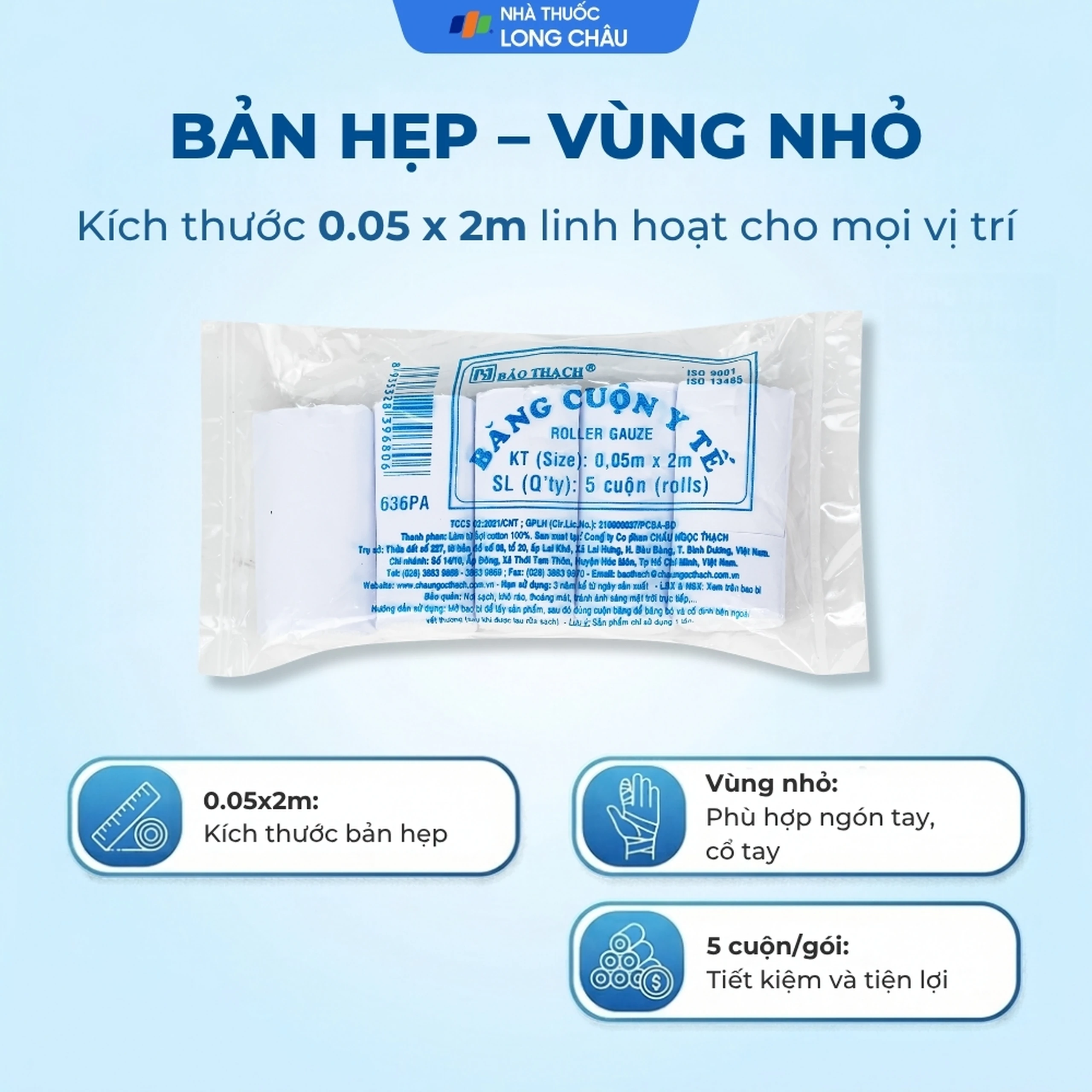 Băng cuộn Bảo Thạch 0.05x2m (5 cuộn) 4