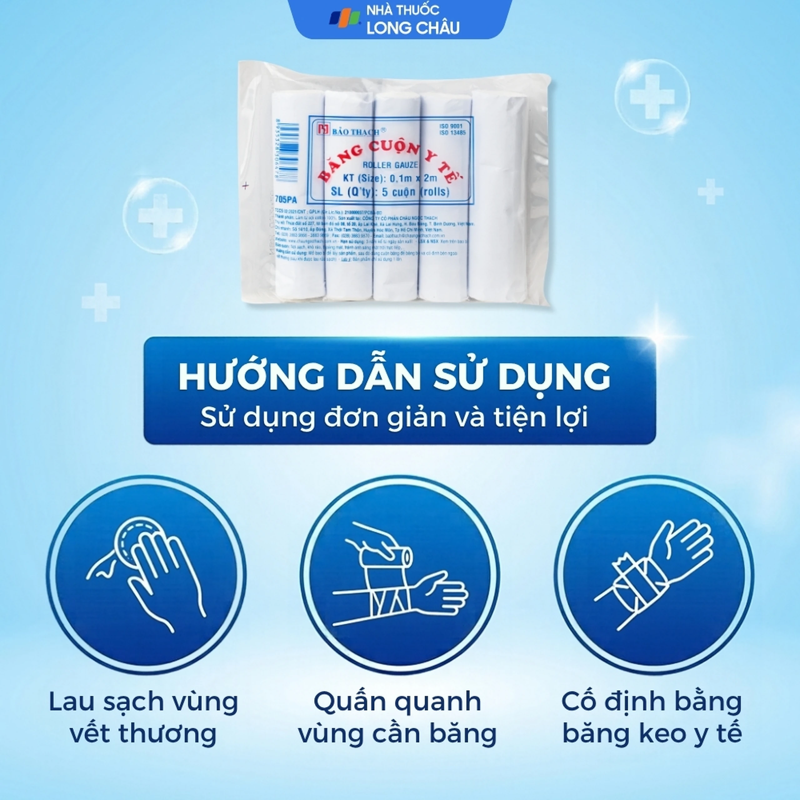 Băng cuộn Bảo Thạch 0.1x2m (5 cuộn) 5