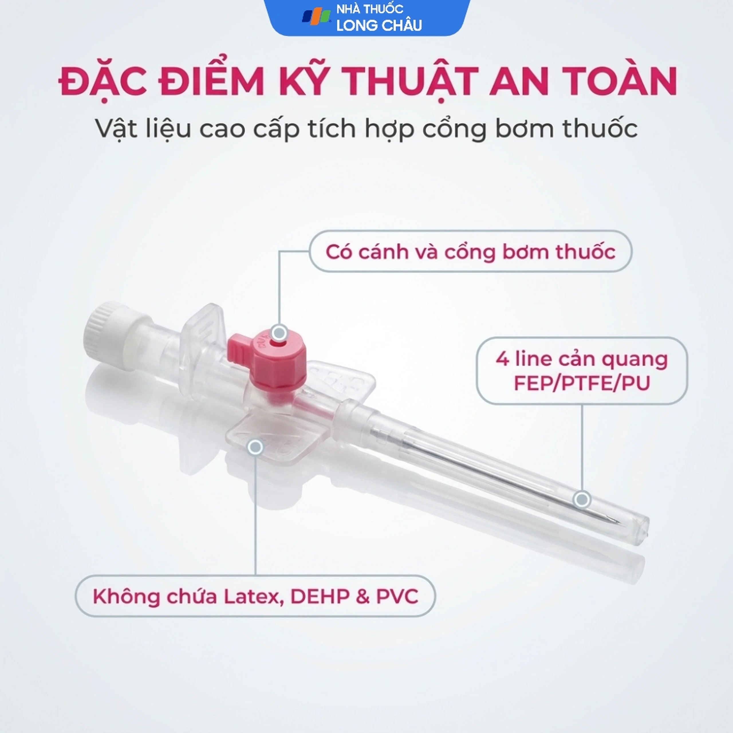 Kim Luồn Tĩnh Mạch Primaflon 20G Hỗ Trợ Truyền Dịch, Nước Vào Cơ Thể 3