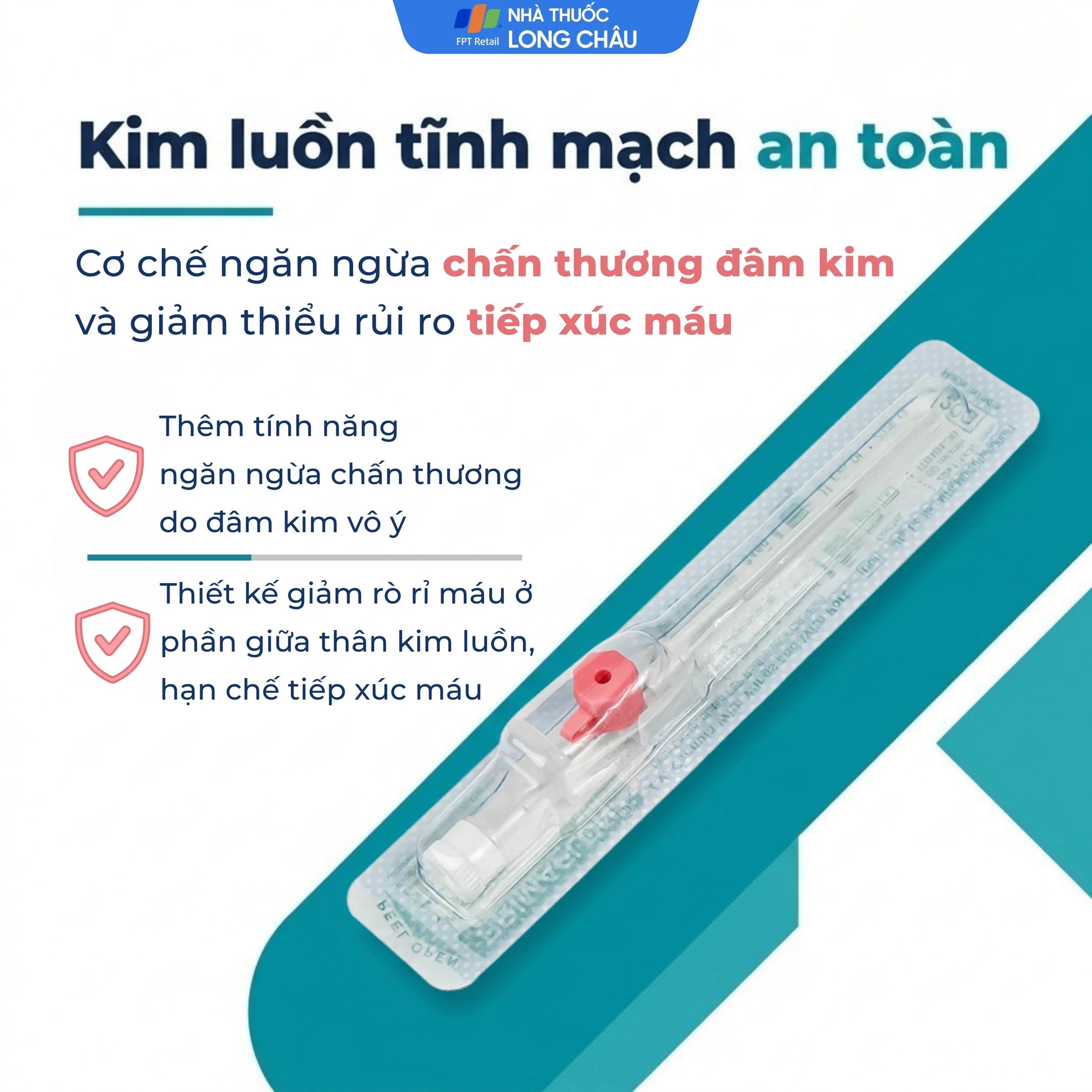 Kim Luồn Tĩnh Mạch Primaflon 20G Hỗ Trợ Truyền Dịch, Nước Vào Cơ Thể 3