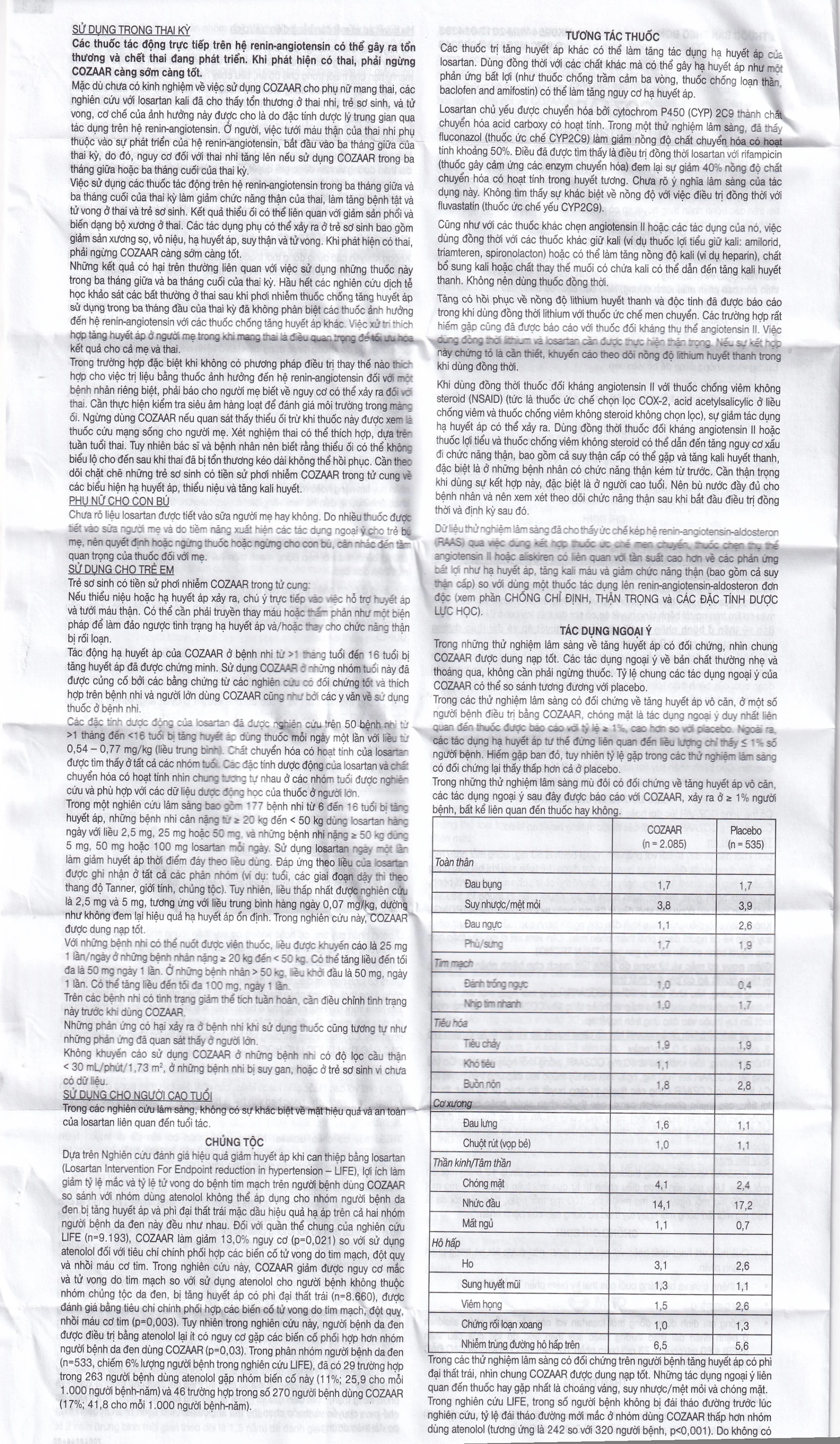 Thuốc Cozaar 50mg MSD điều trị tăng huyết áp (2 vỉ x 14 viên)