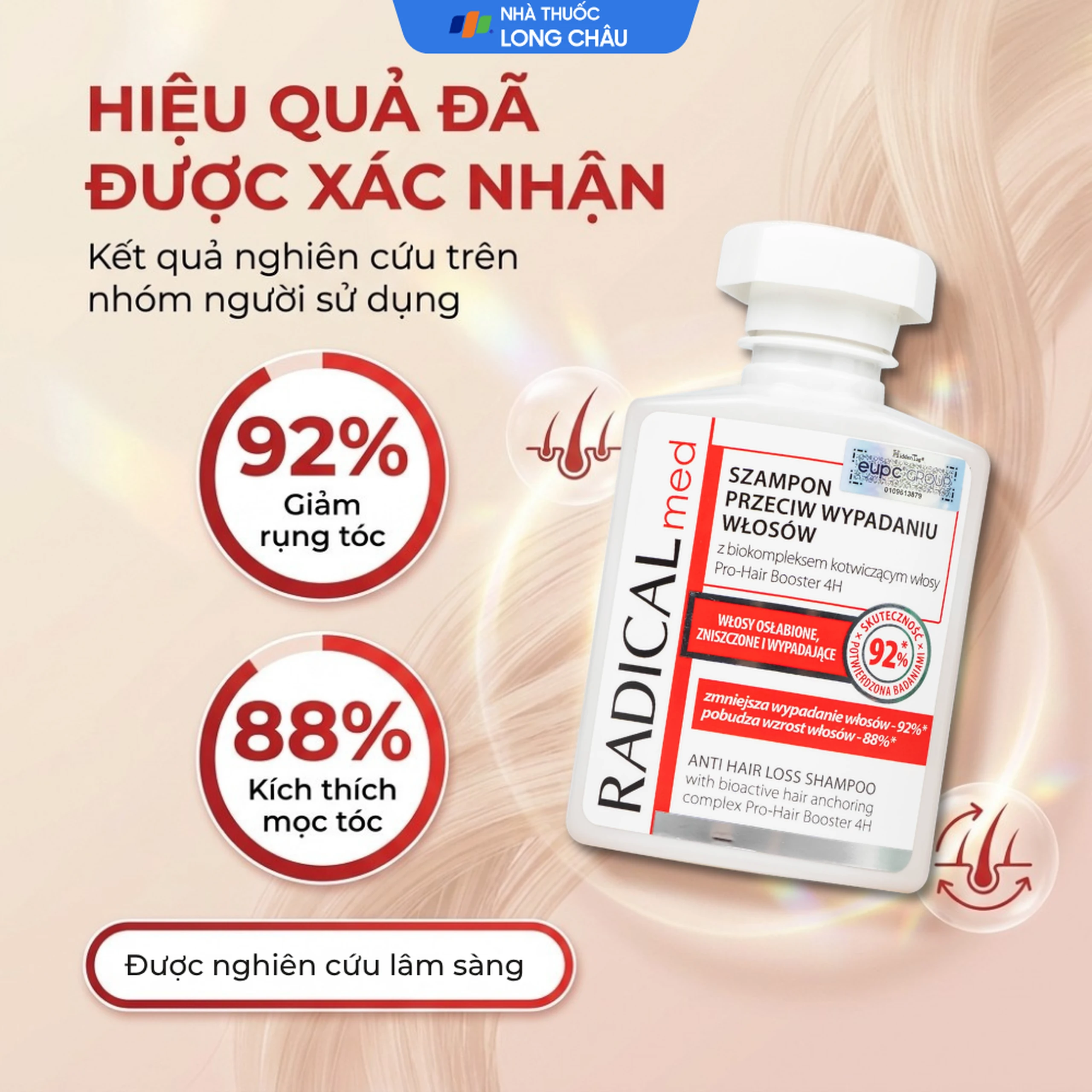 Dầu gội kích thích mọc tóc Radical Med Anti Hair Loss Shampoo 300ml 6