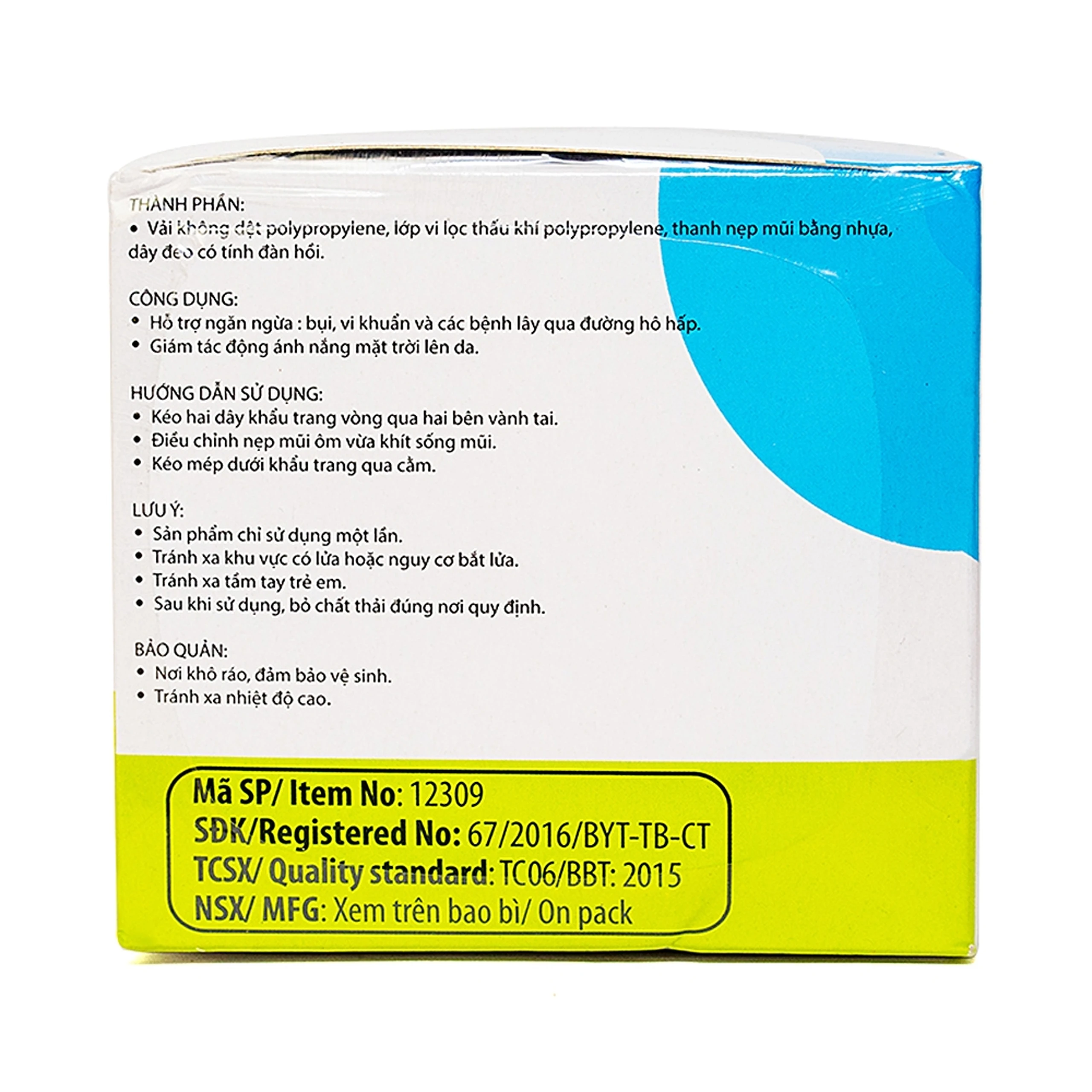 Khẩu trang 3 lớp Meriday (50 cái)